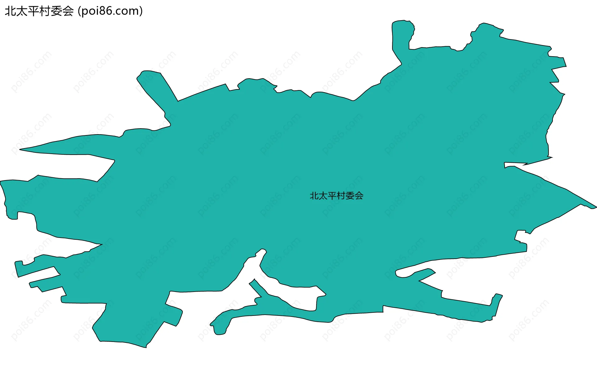 北太平村委会边界地图