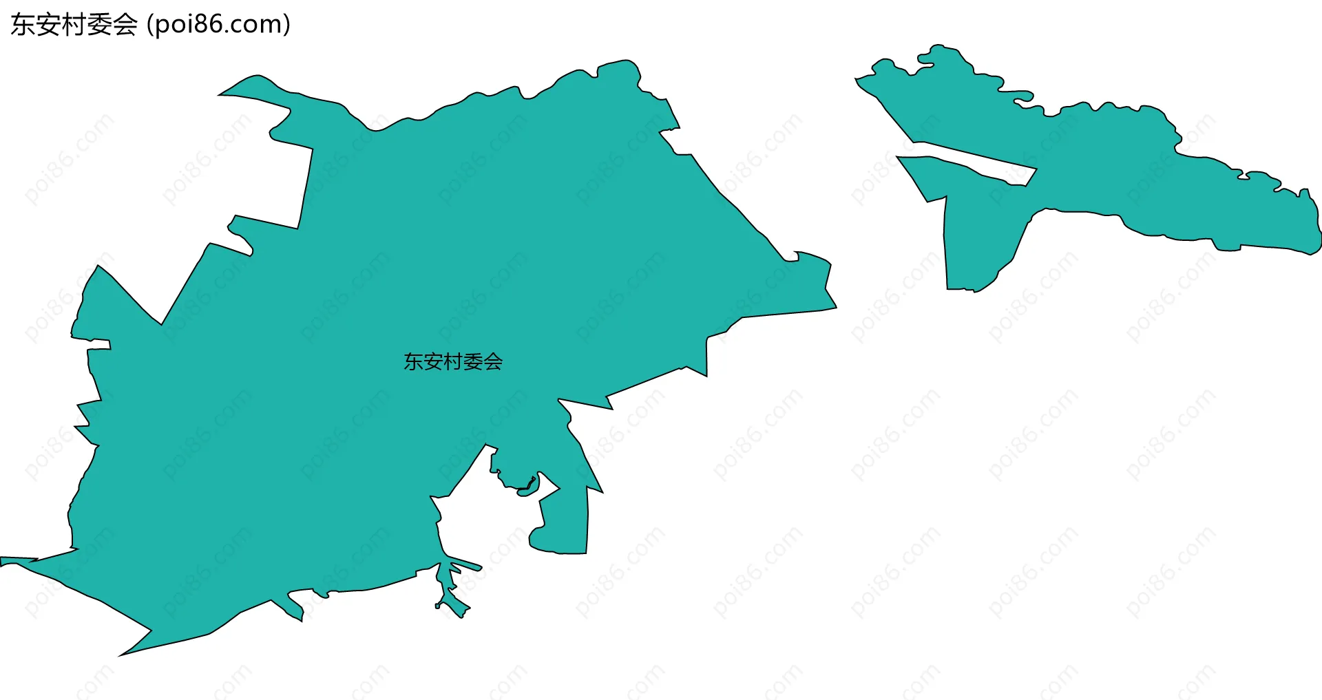 东安村委会边界地图