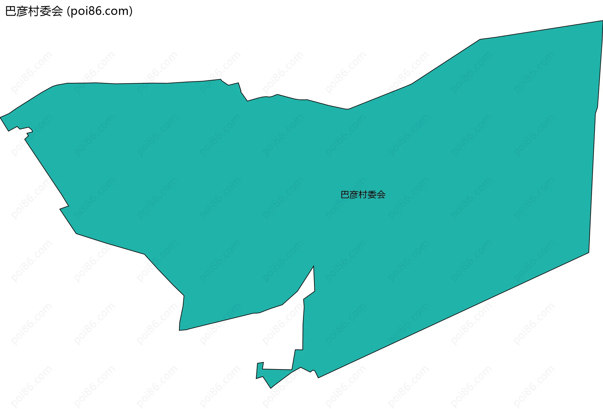巴彦村委会边界地图