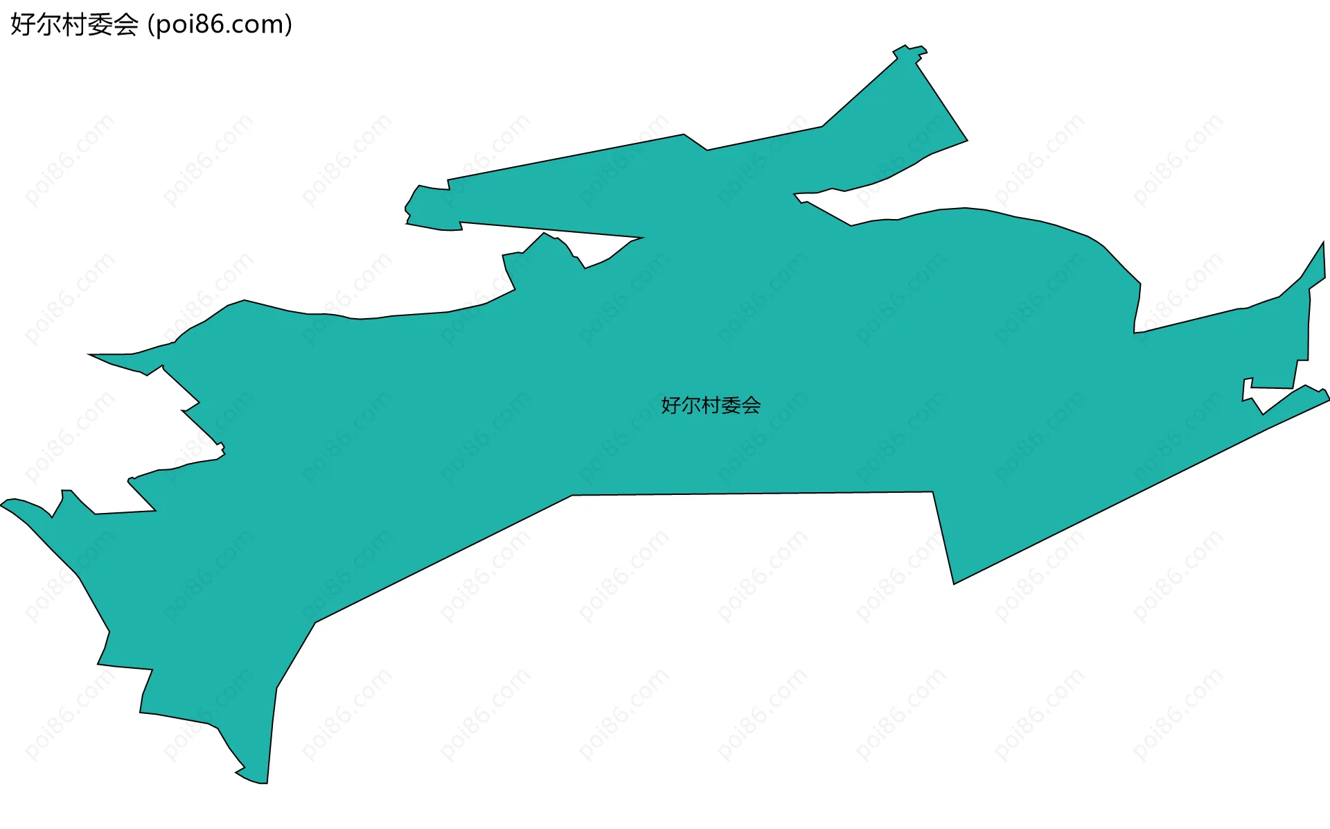好尔村委会边界地图