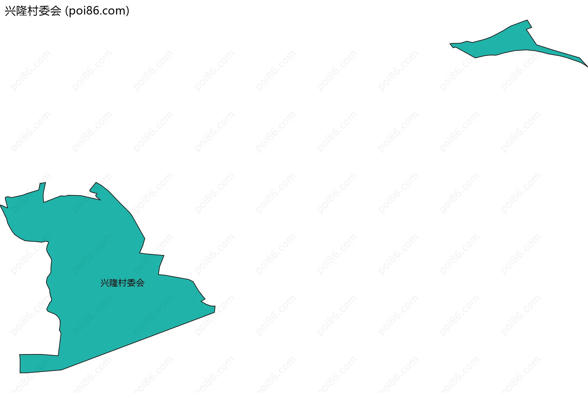 兴隆村委会边界地图