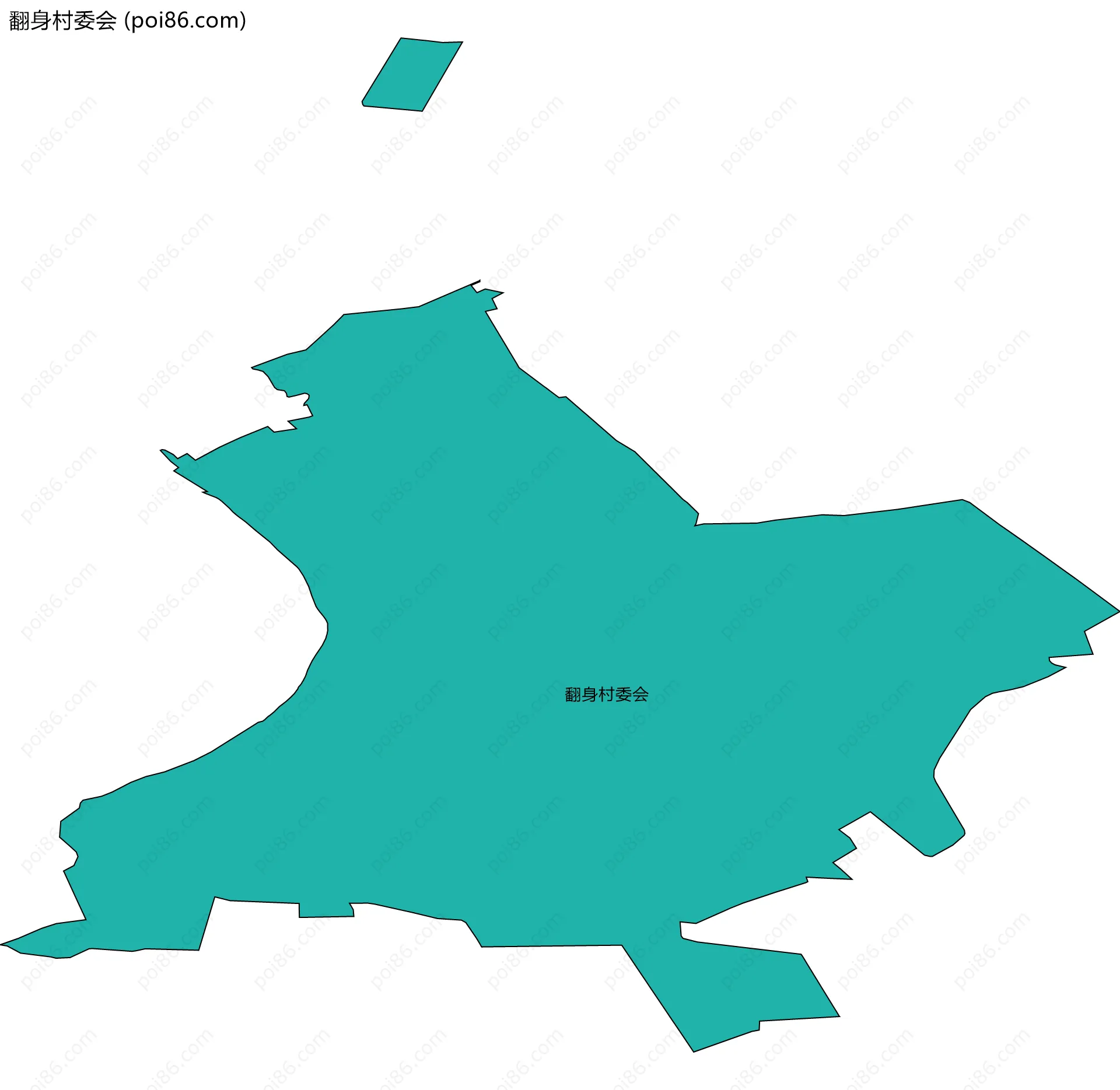 翻身村委会边界地图