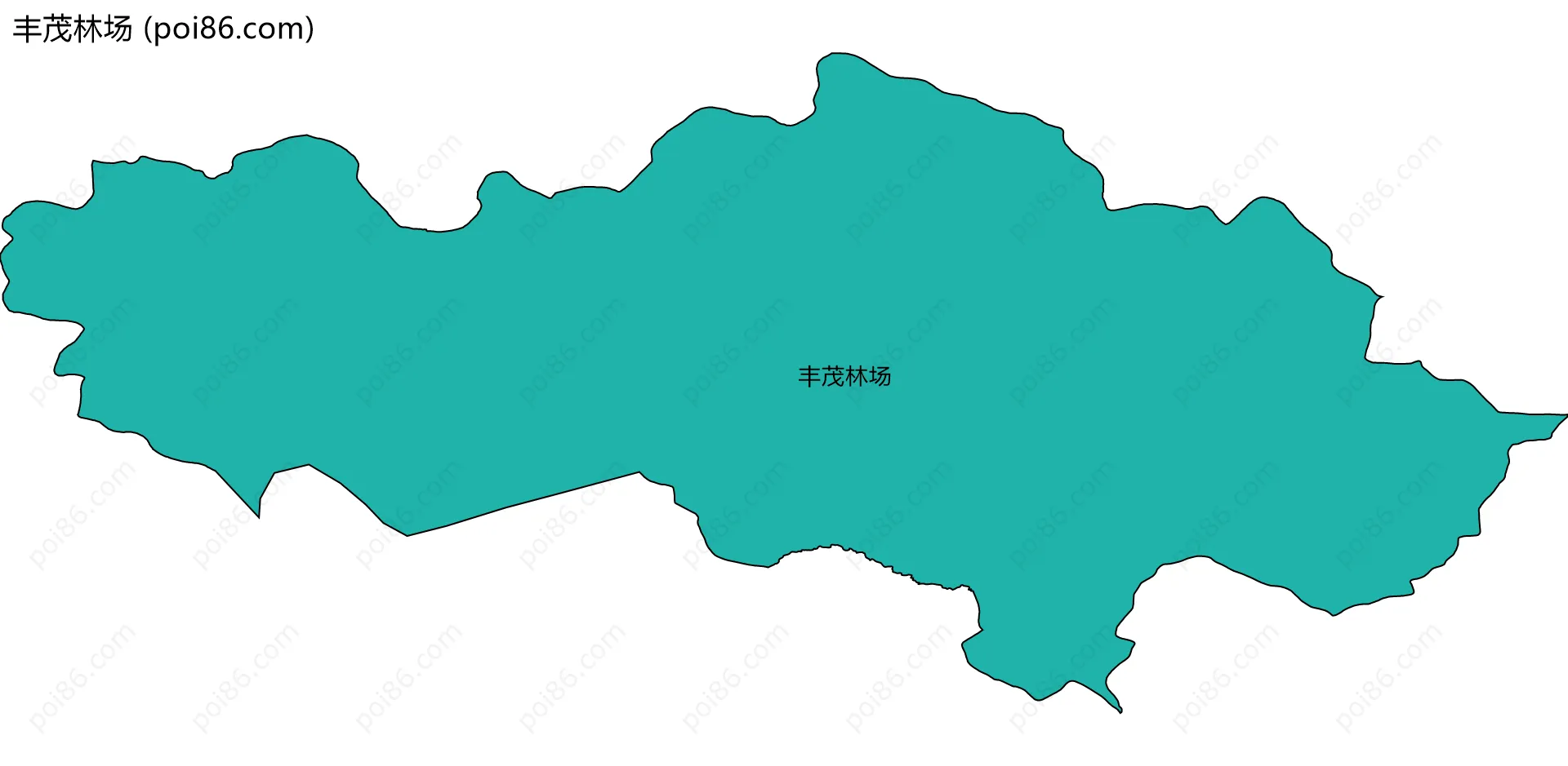 丰茂林场边界地图