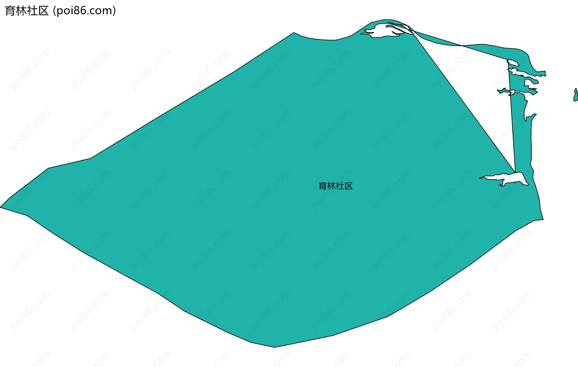 育林社区边界地图