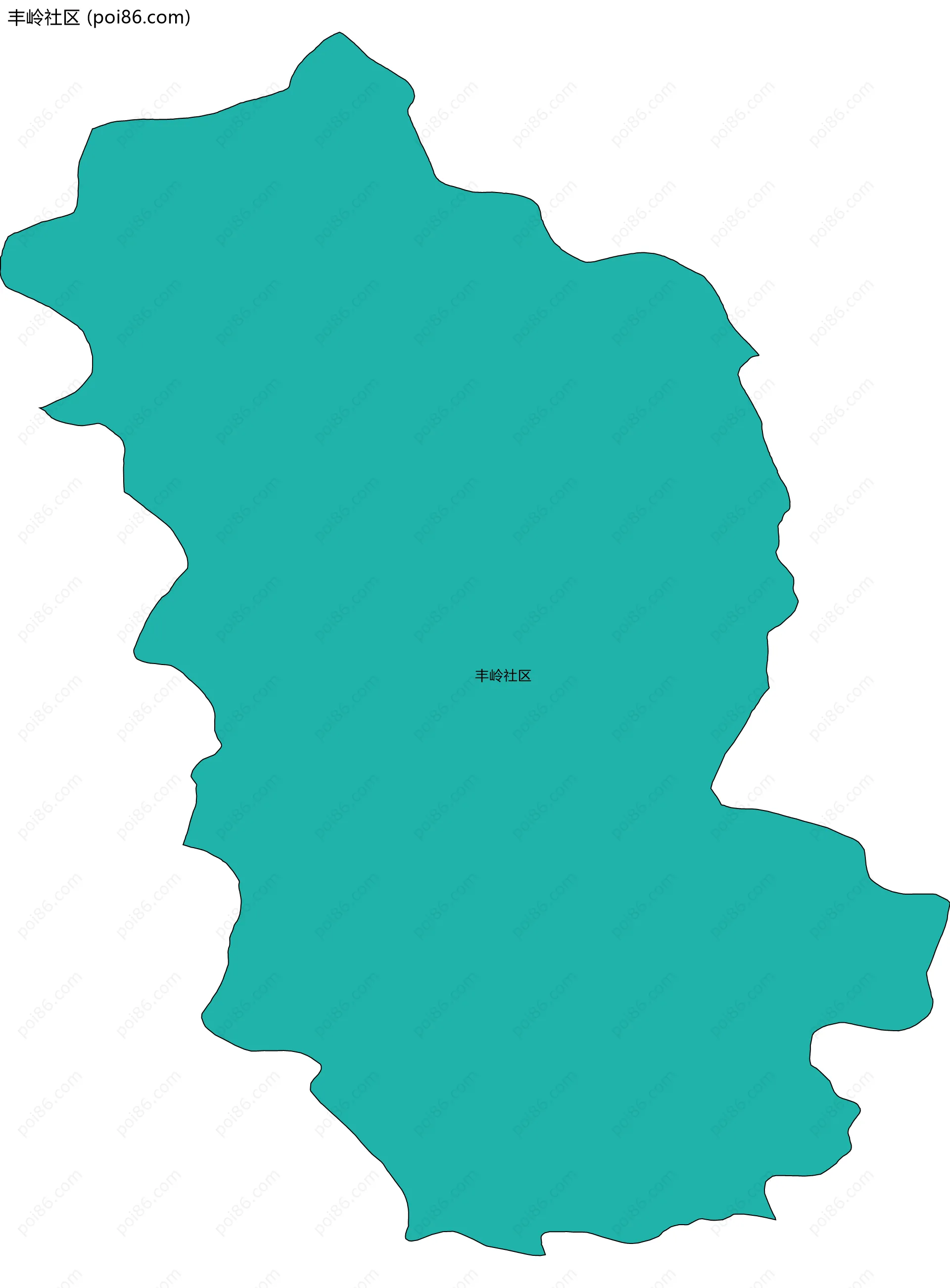 丰岭社区边界地图