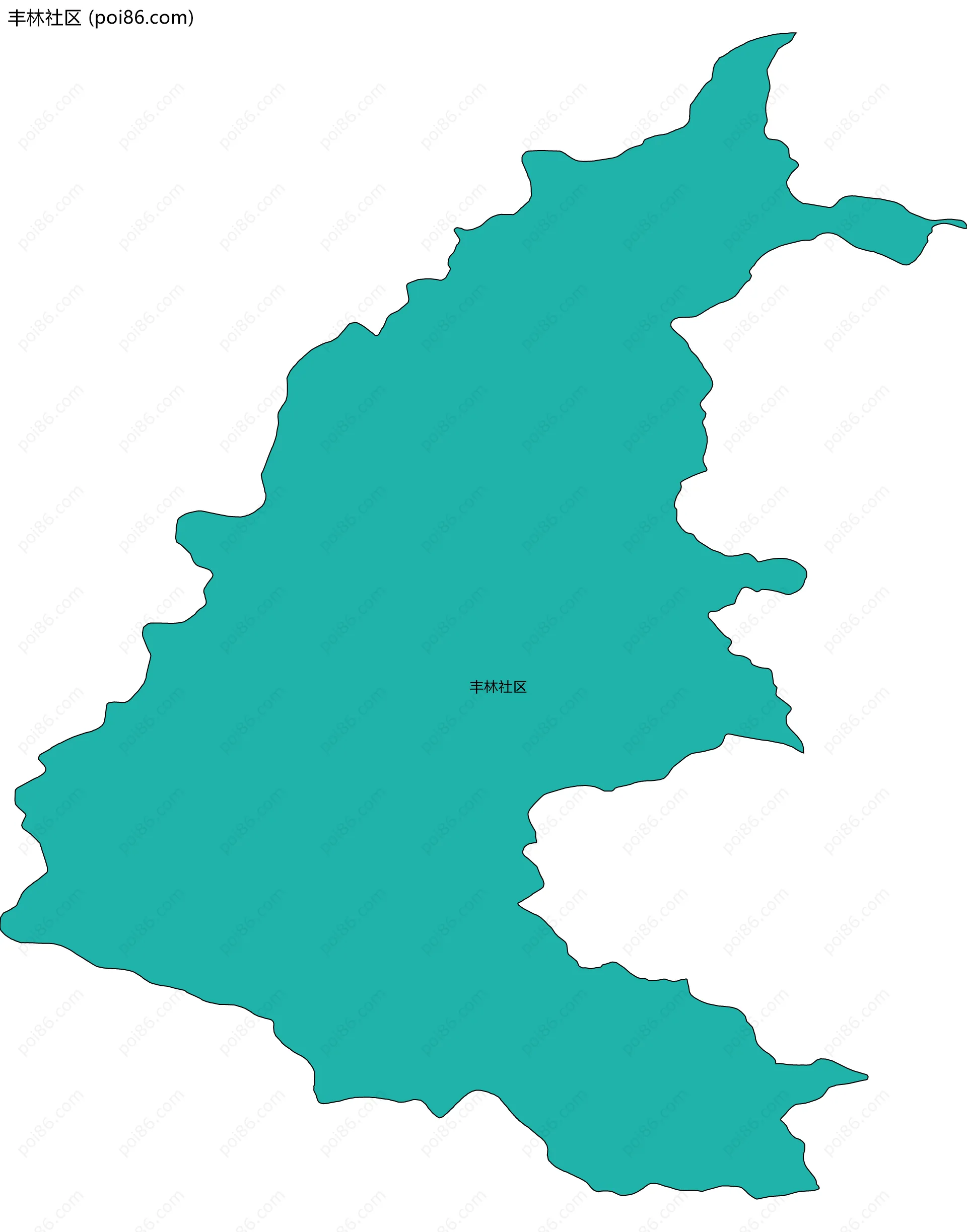 丰林社区边界地图