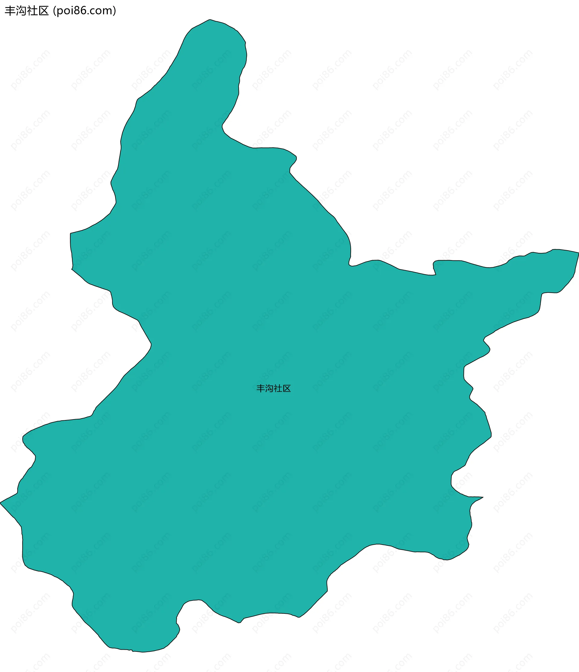 丰沟社区边界地图