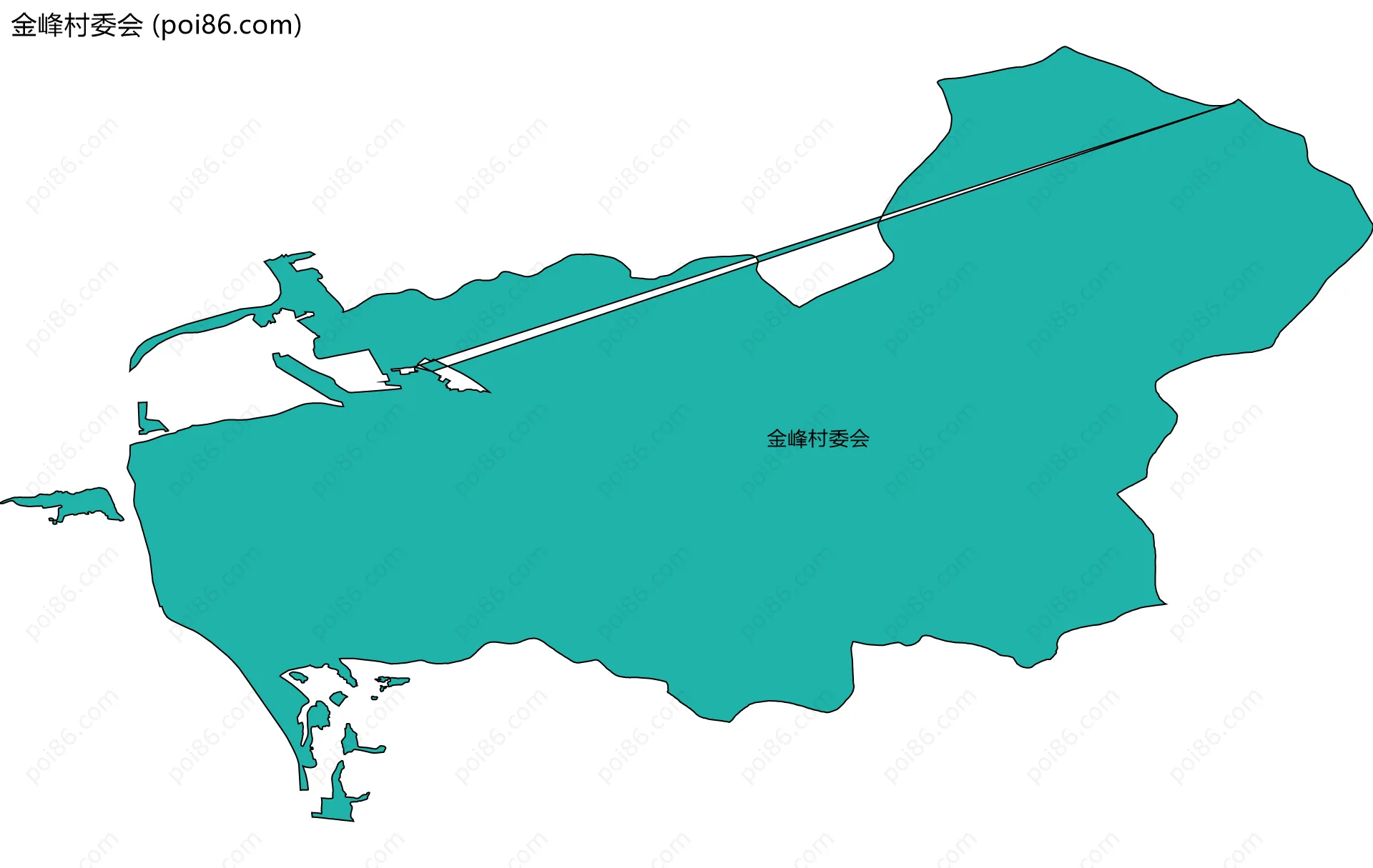 金峰村委会边界地图