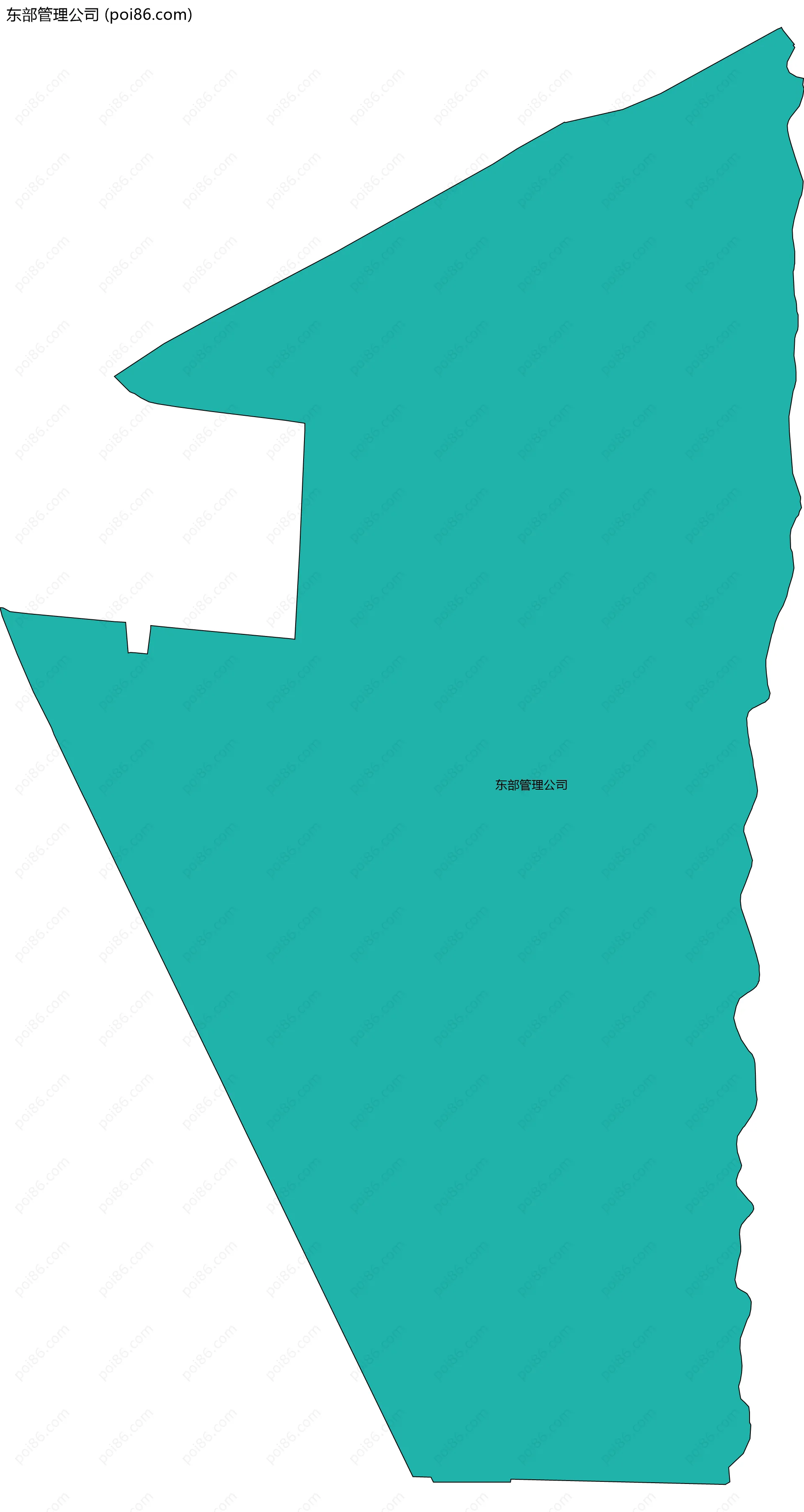 东部管理公司边界地图