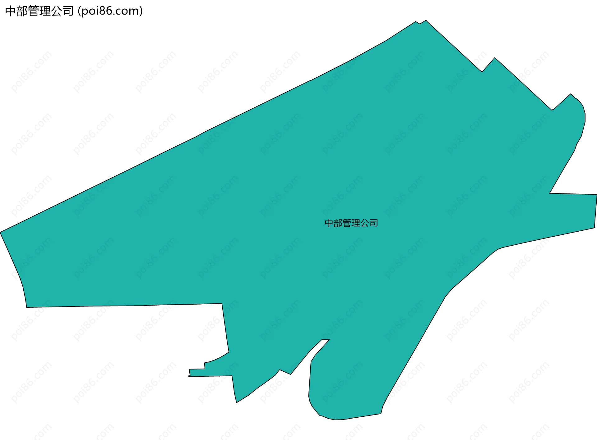 中部管理公司边界地图