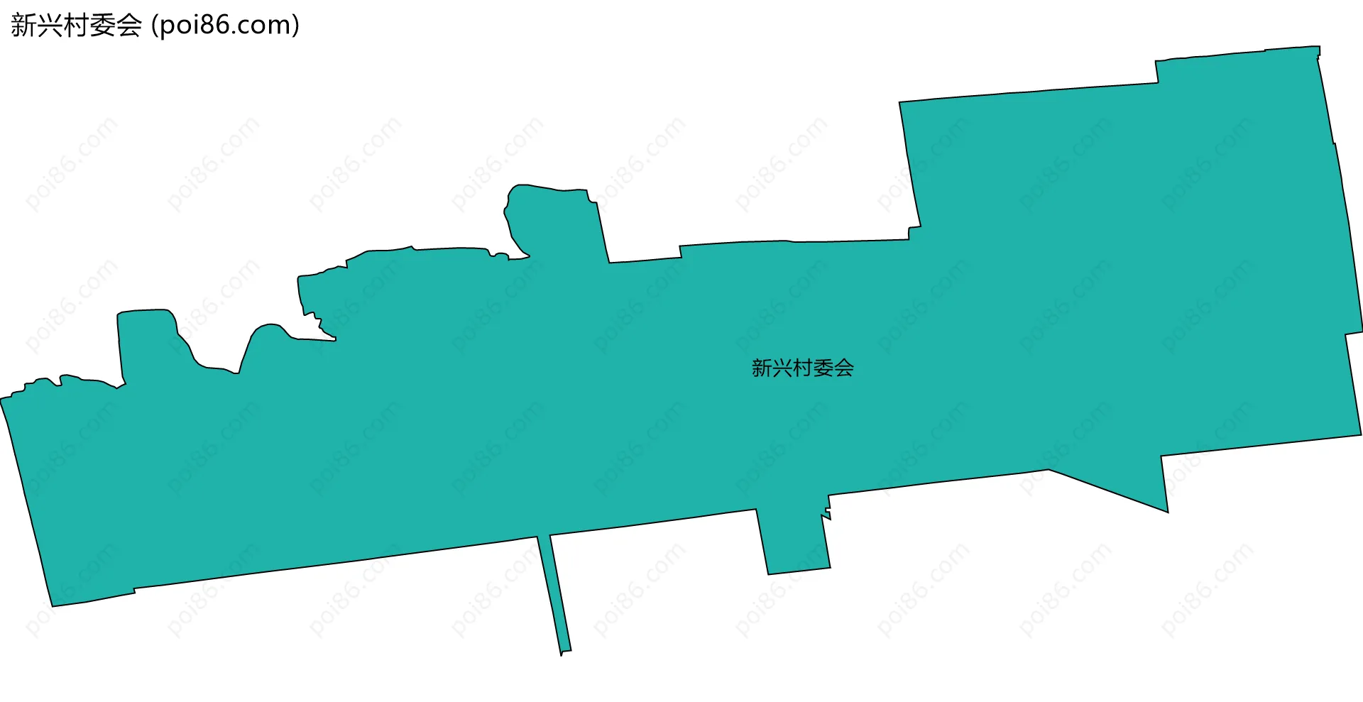 新兴村委会边界地图
