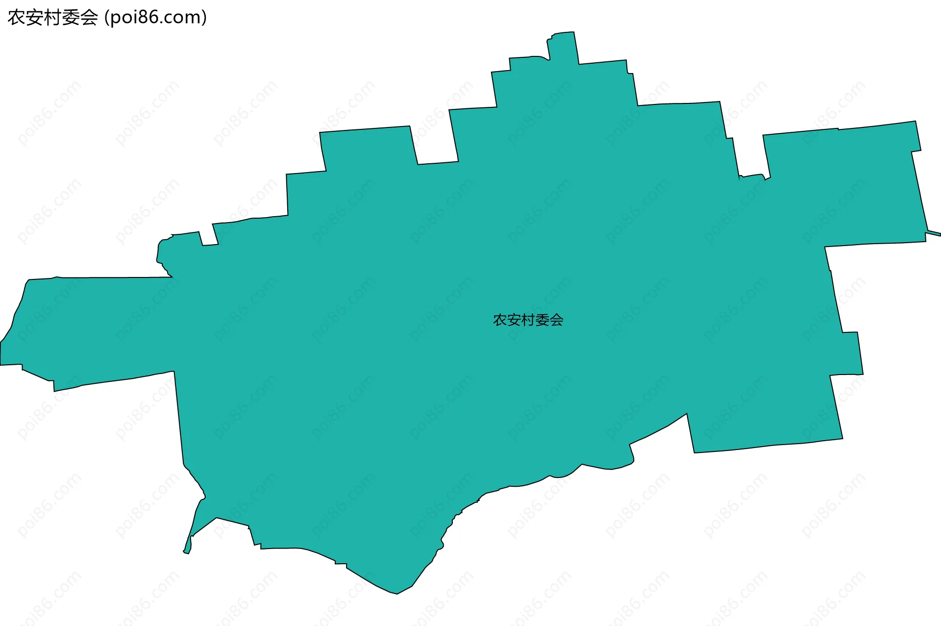 农安村委会边界地图