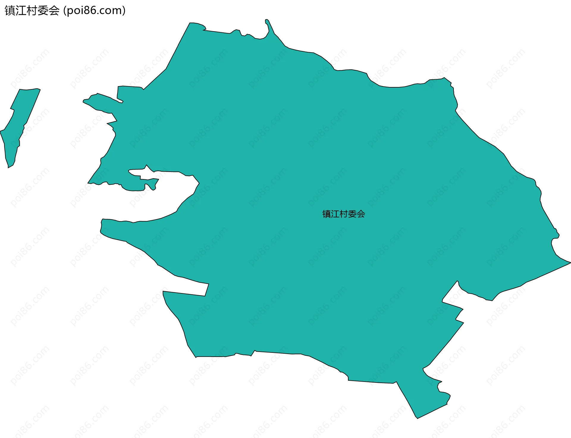 镇江村委会边界地图