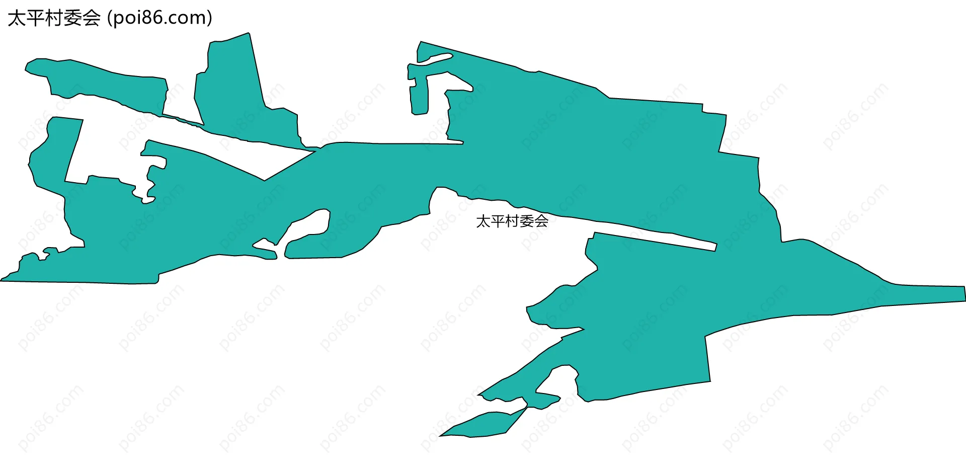 太平村委会边界地图