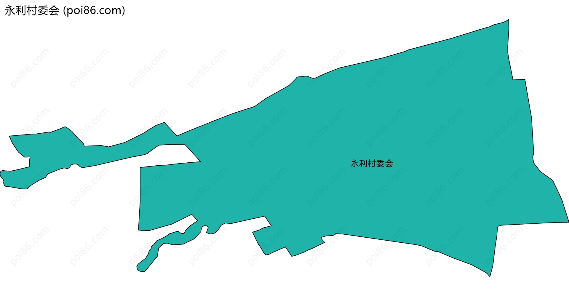 永利村委会边界地图