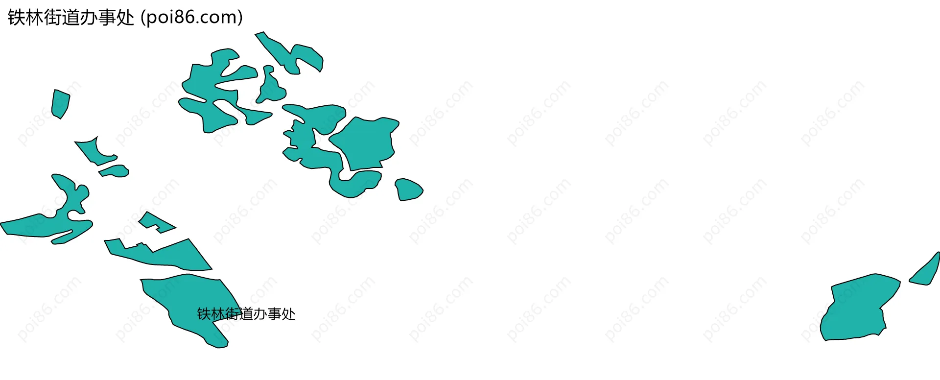 铁林街道办事处边界地图