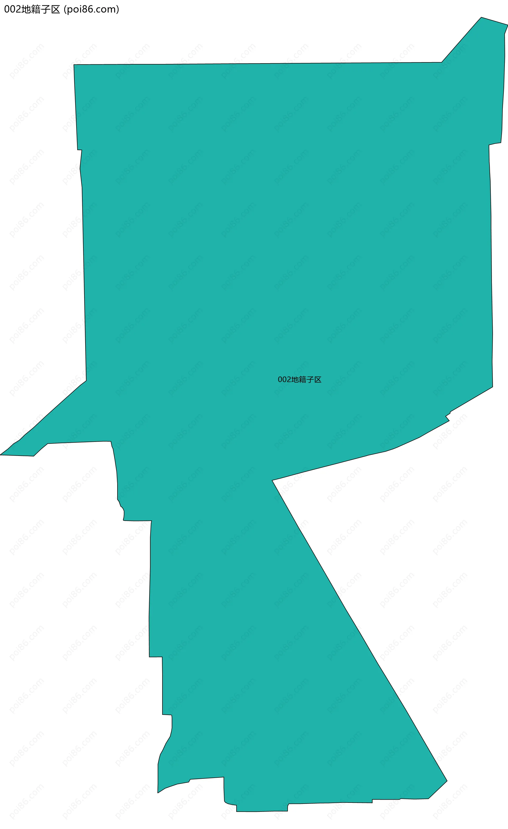 002地籍子区边界地图
