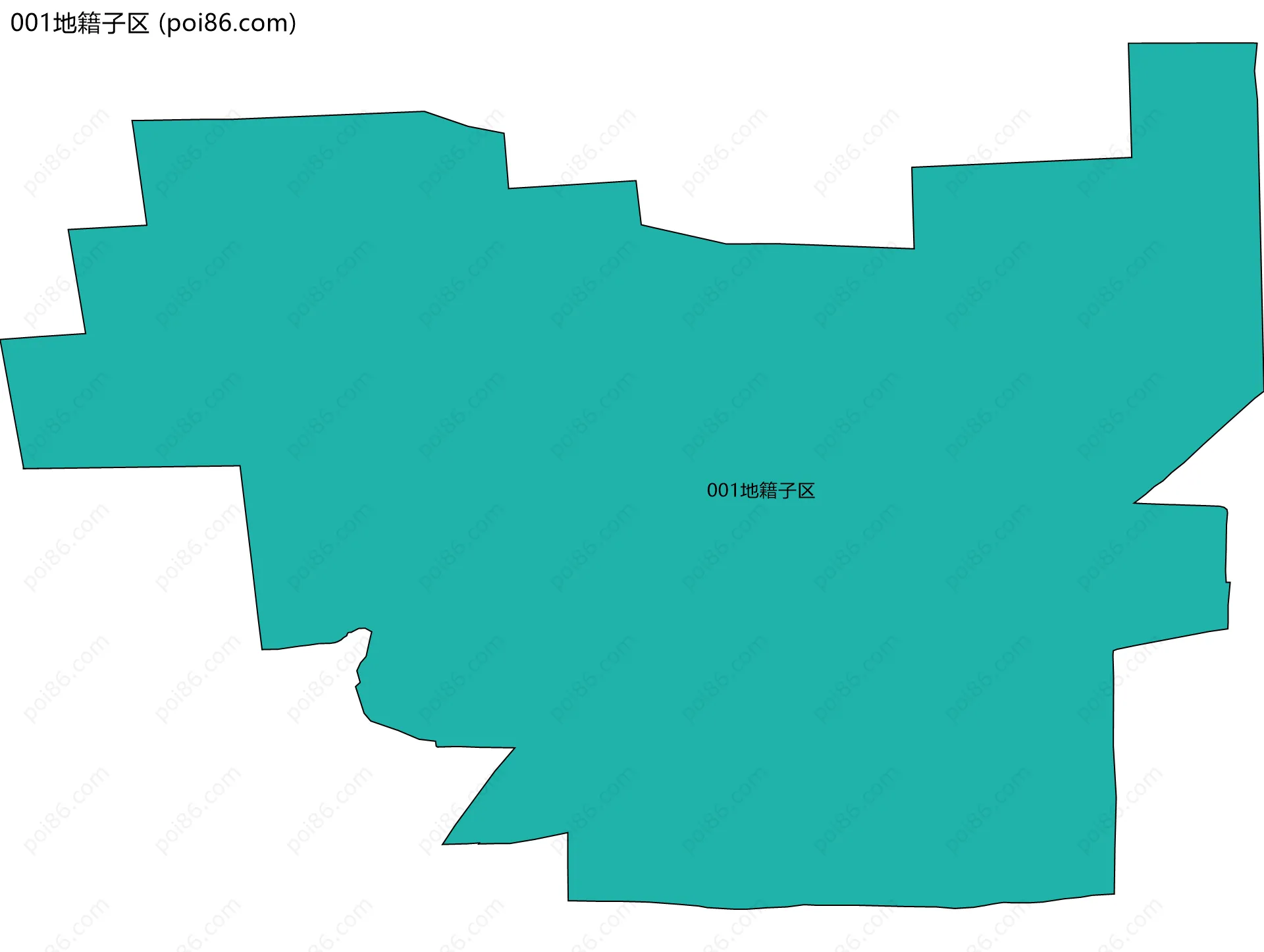 001地籍子区边界地图