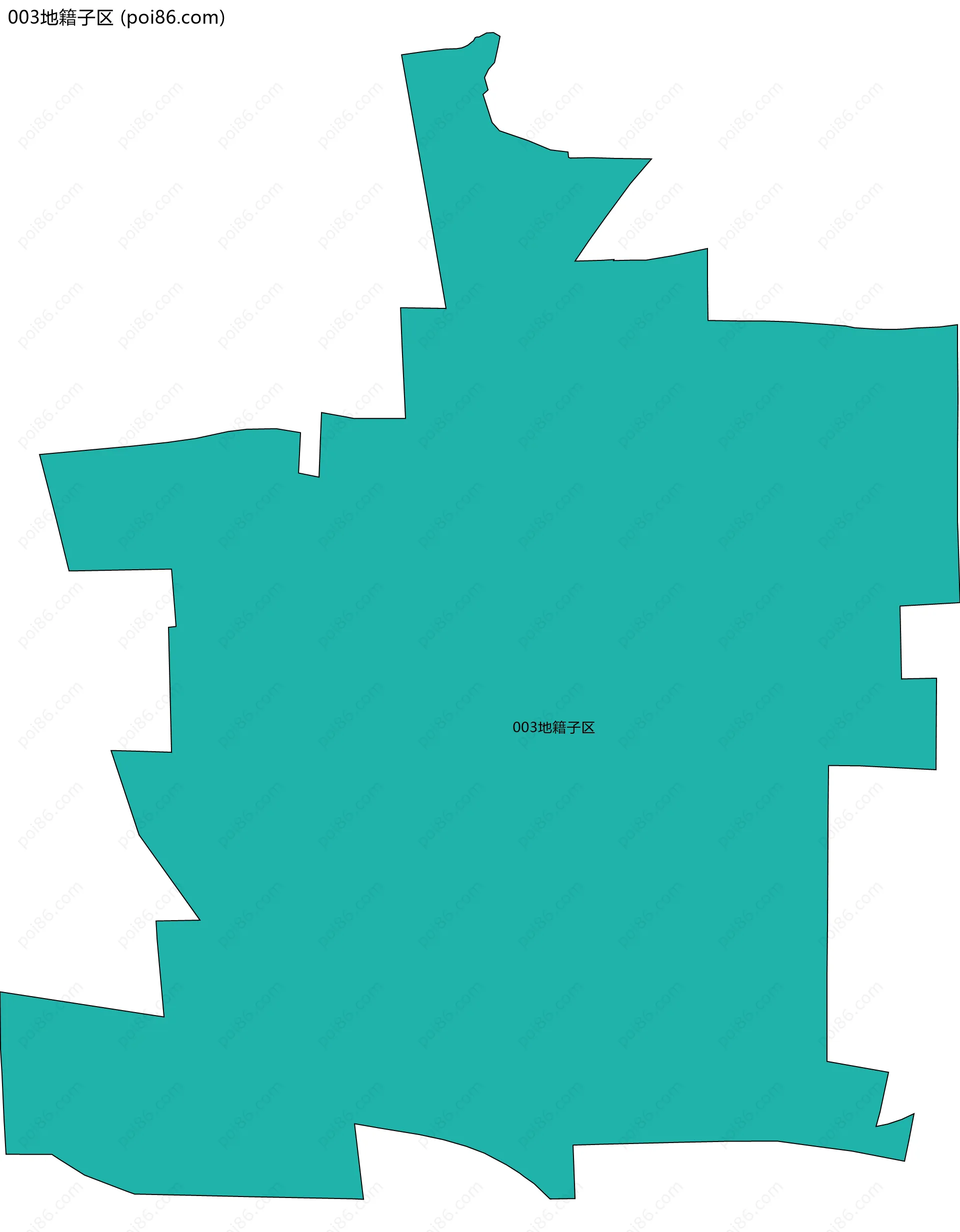 003地籍子区边界地图