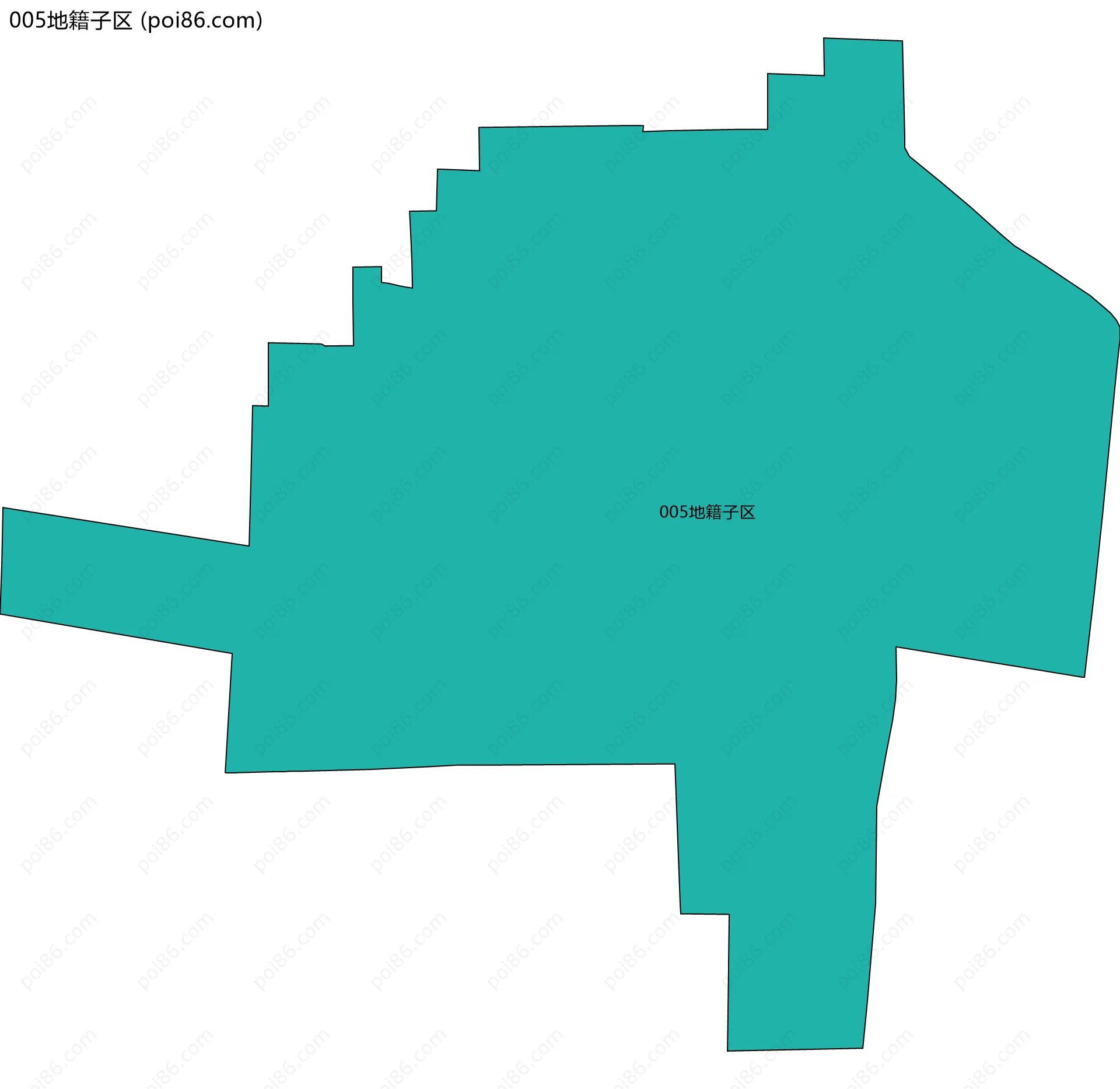005地籍子区边界地图