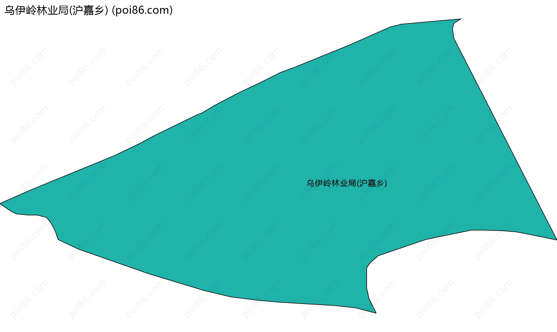 乌伊岭林业局(沪嘉乡)边界地图