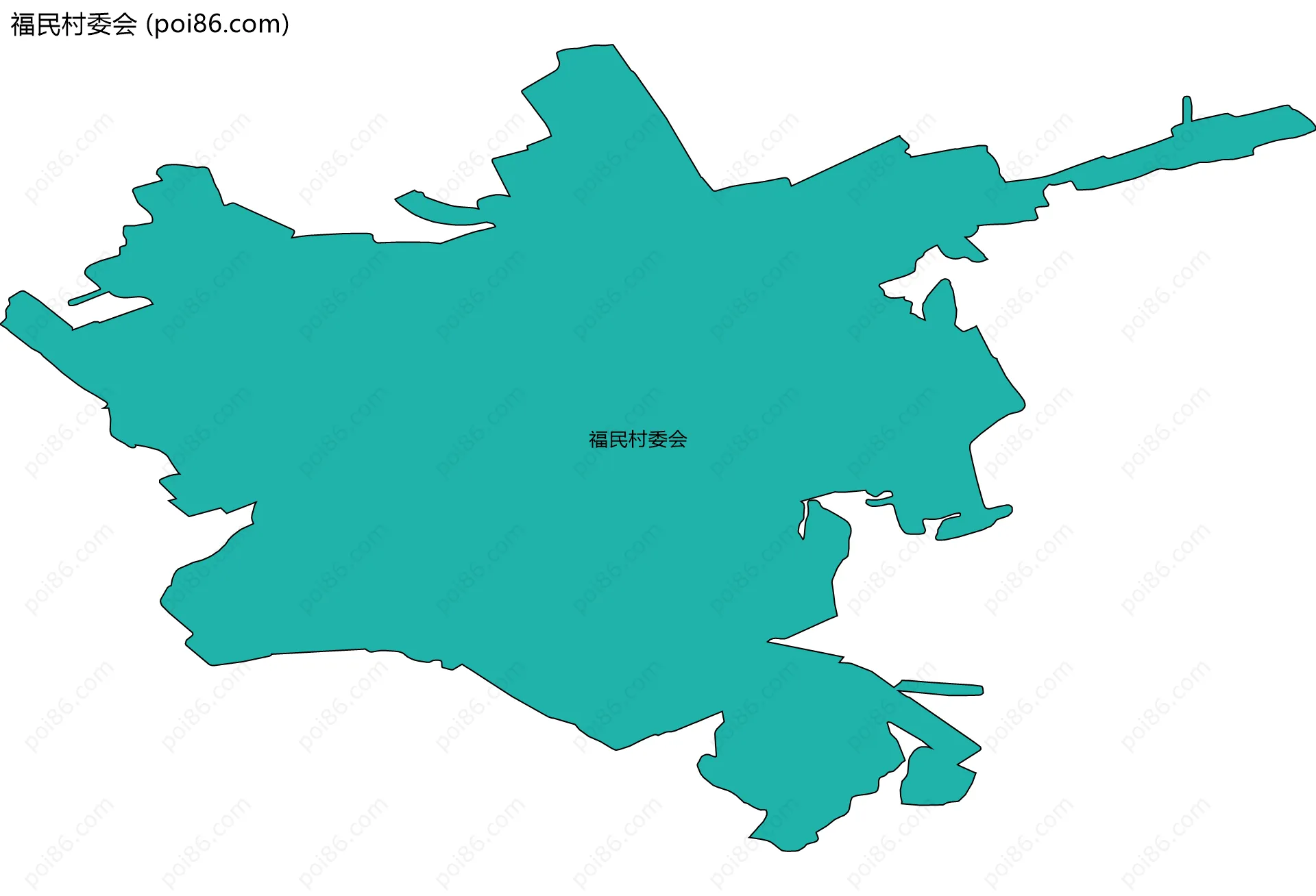 福民村委会边界地图