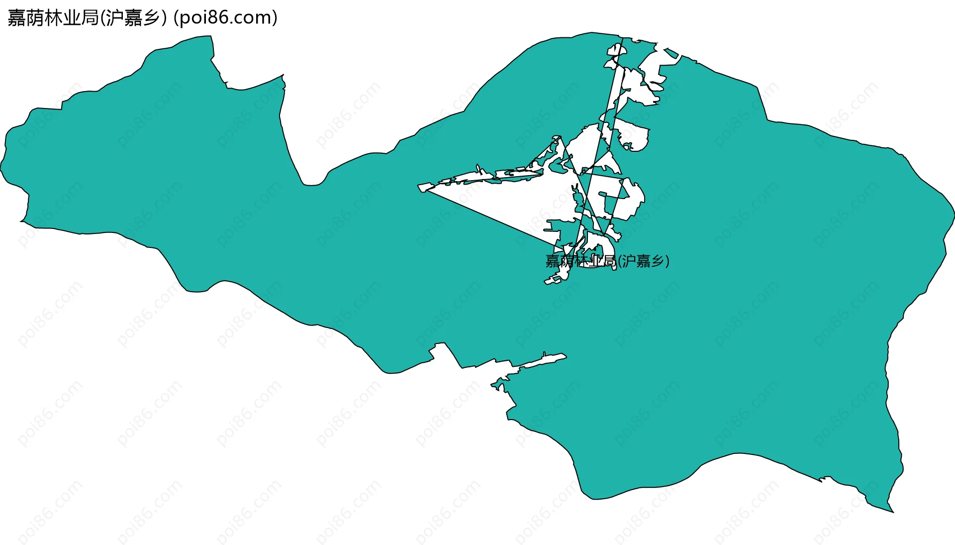 嘉荫林业局(沪嘉乡)边界地图