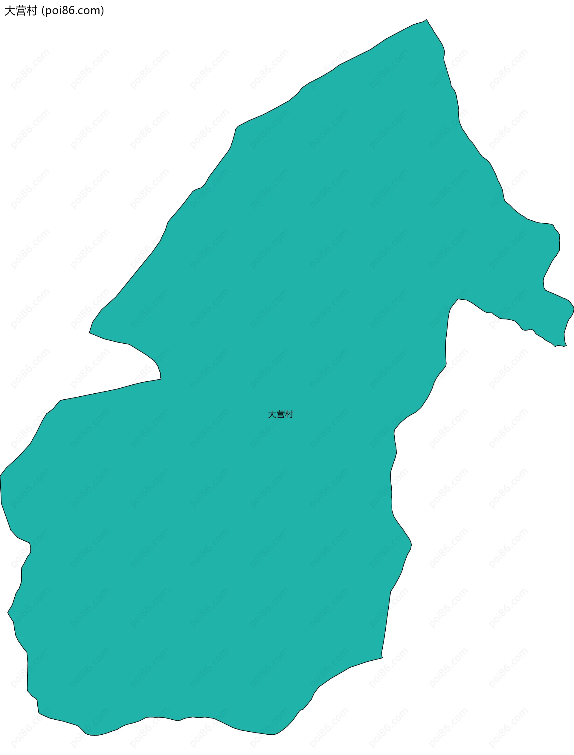 大营村边界地图