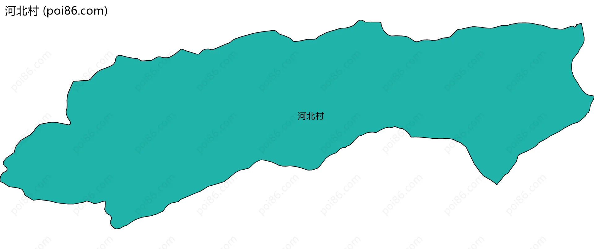 河北村边界地图