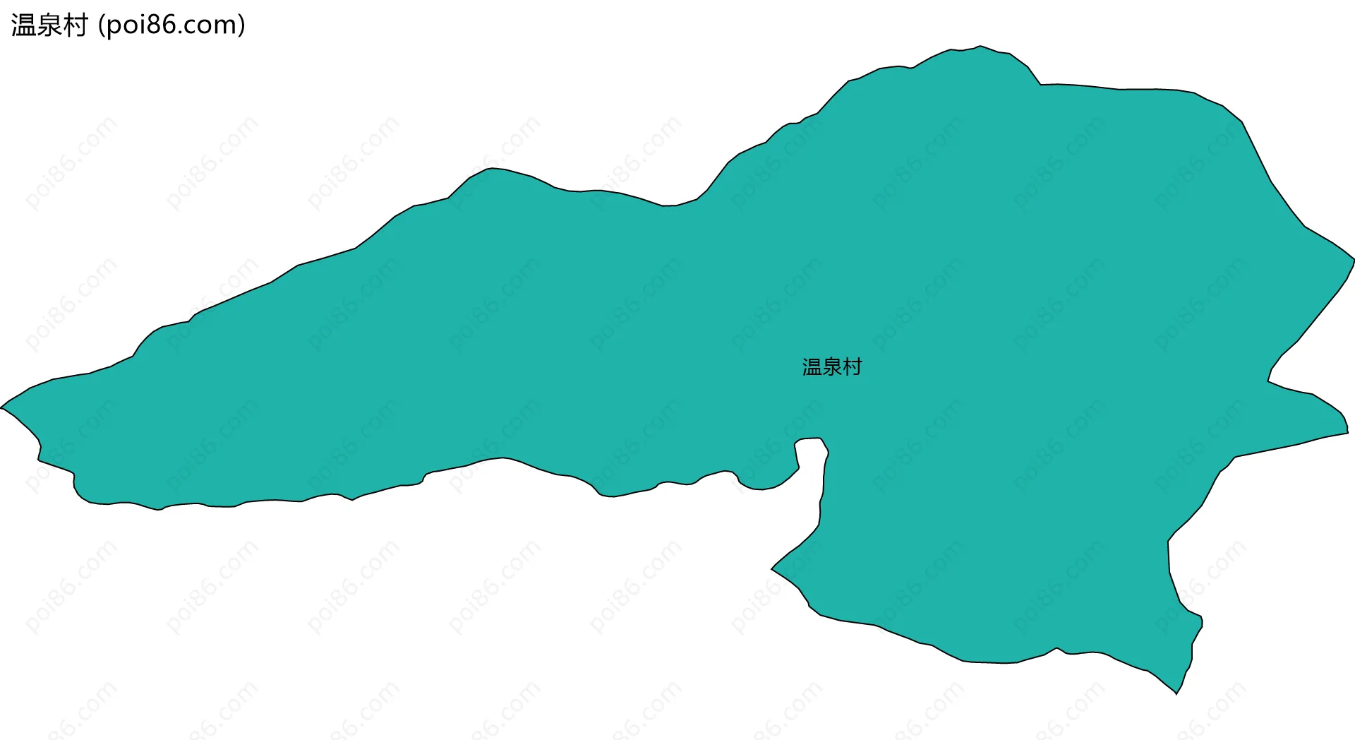 温泉村边界地图