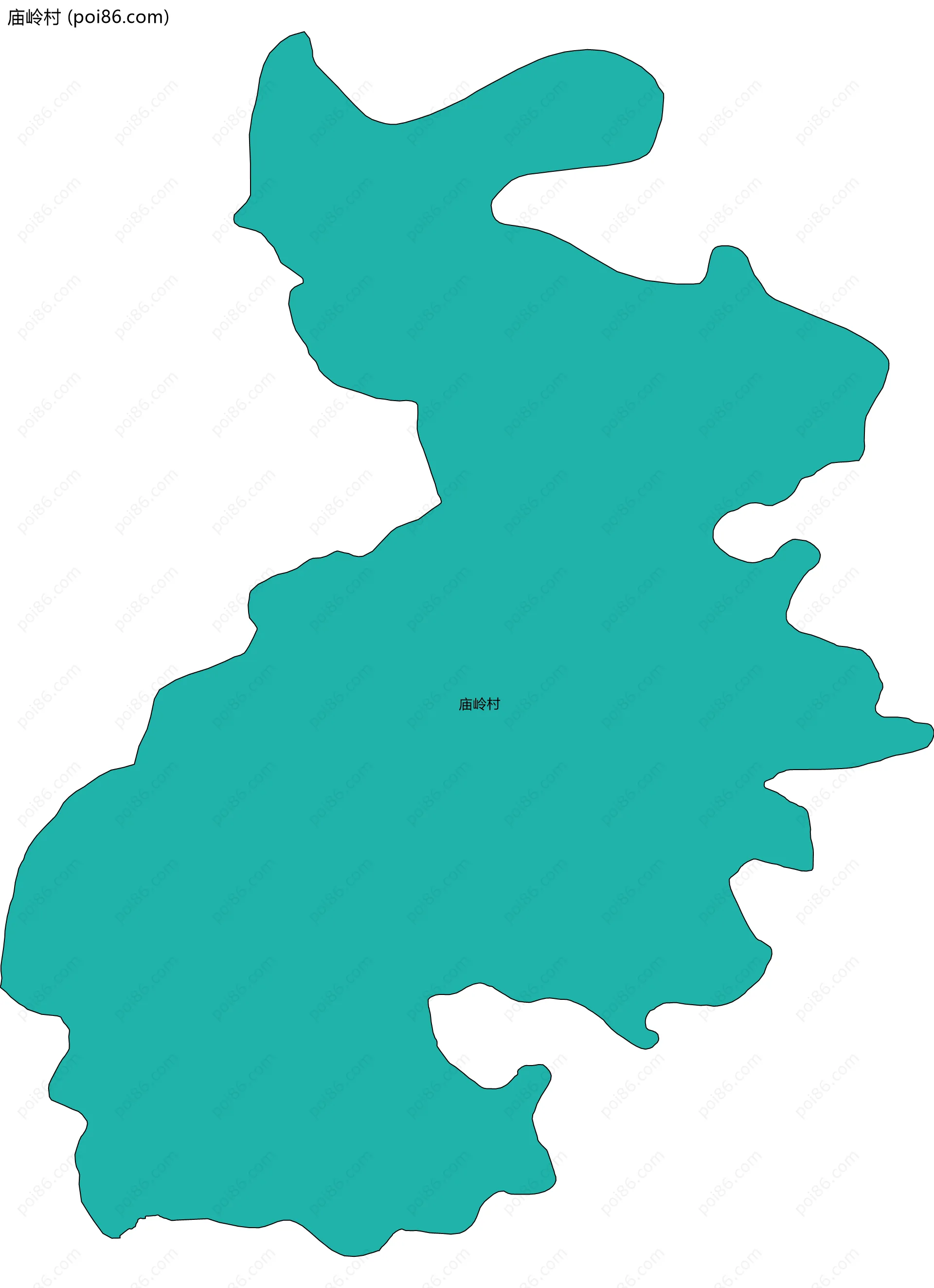 庙岭村边界地图