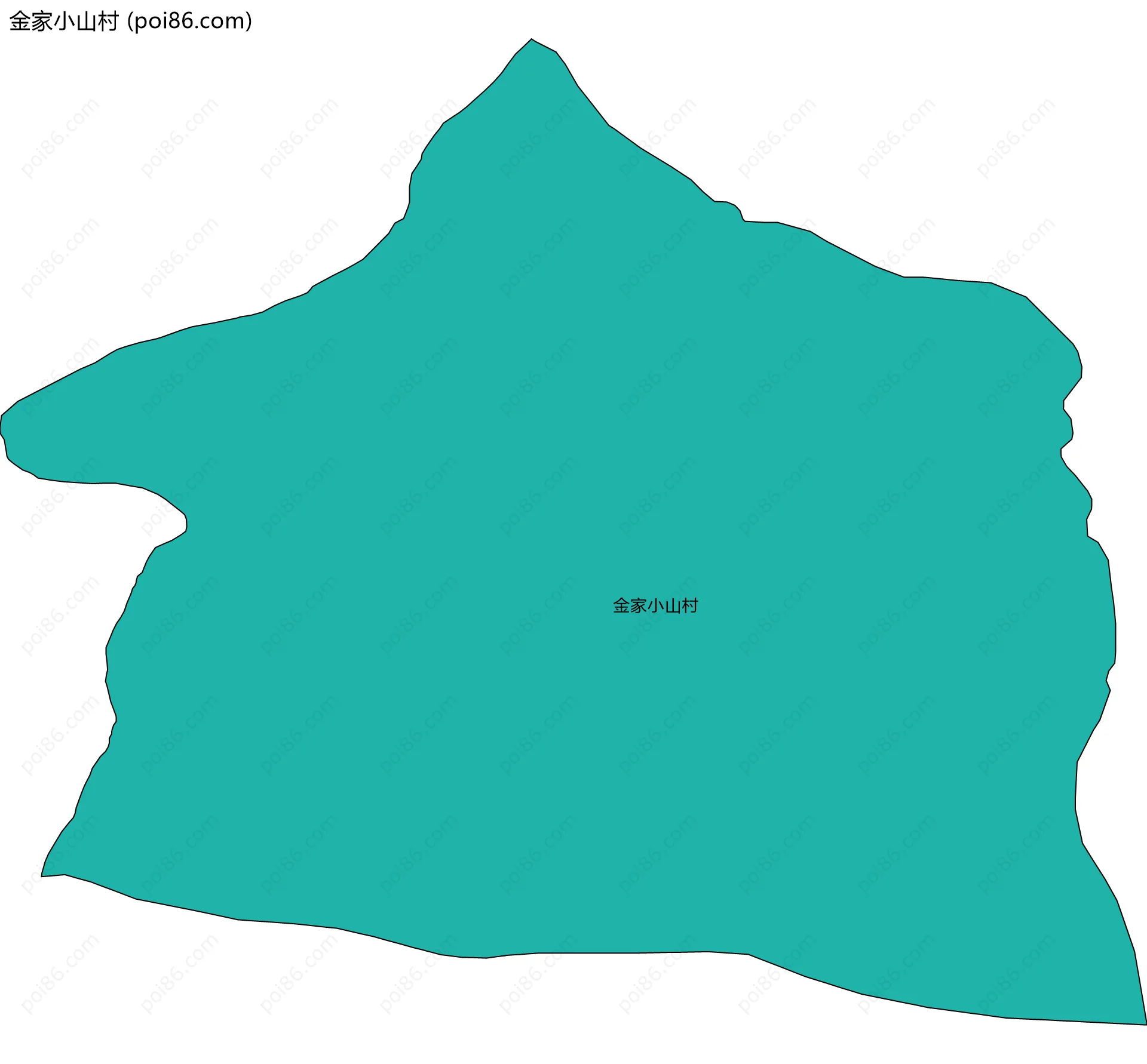 金家小山村边界地图