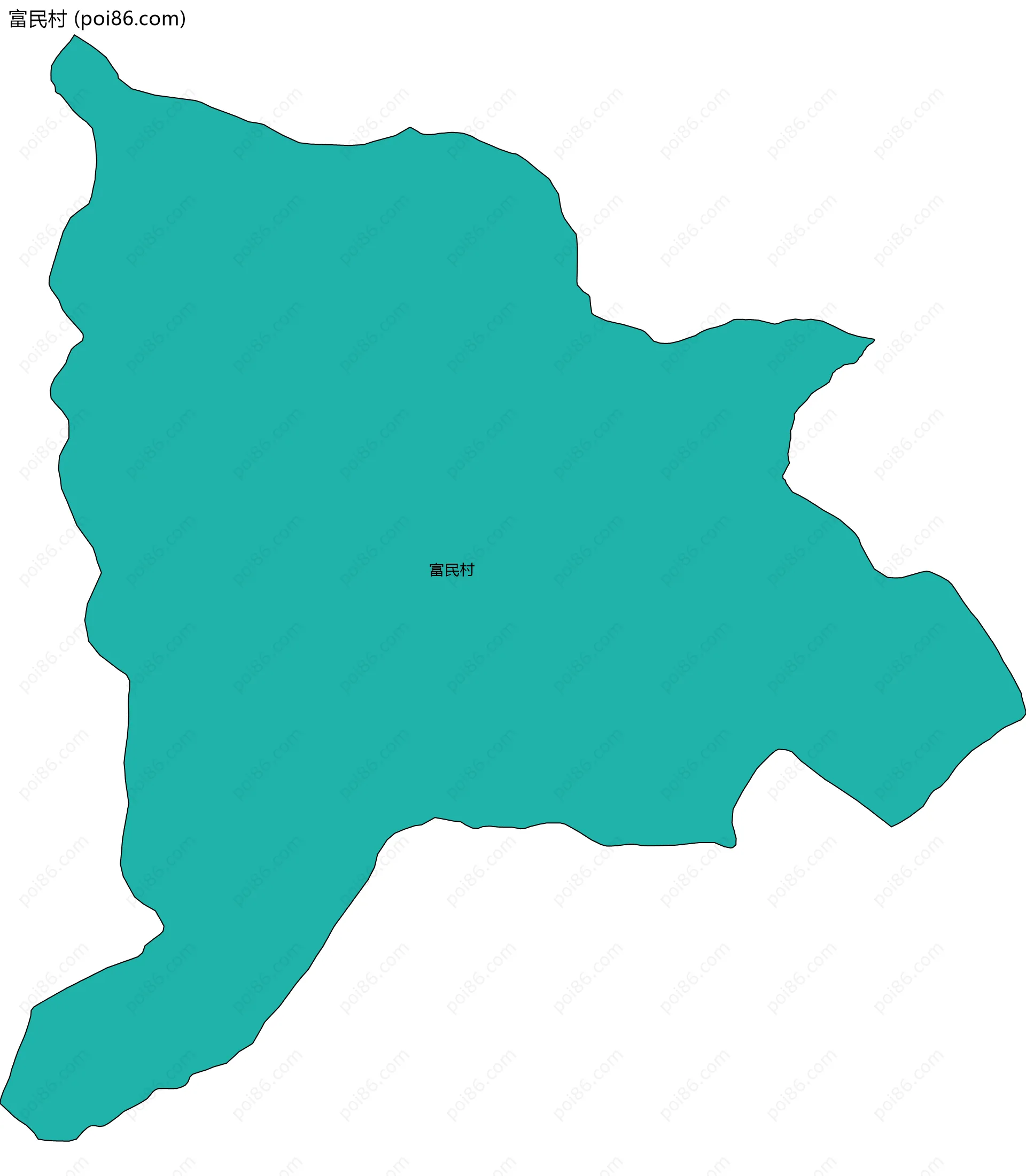 富民村边界地图