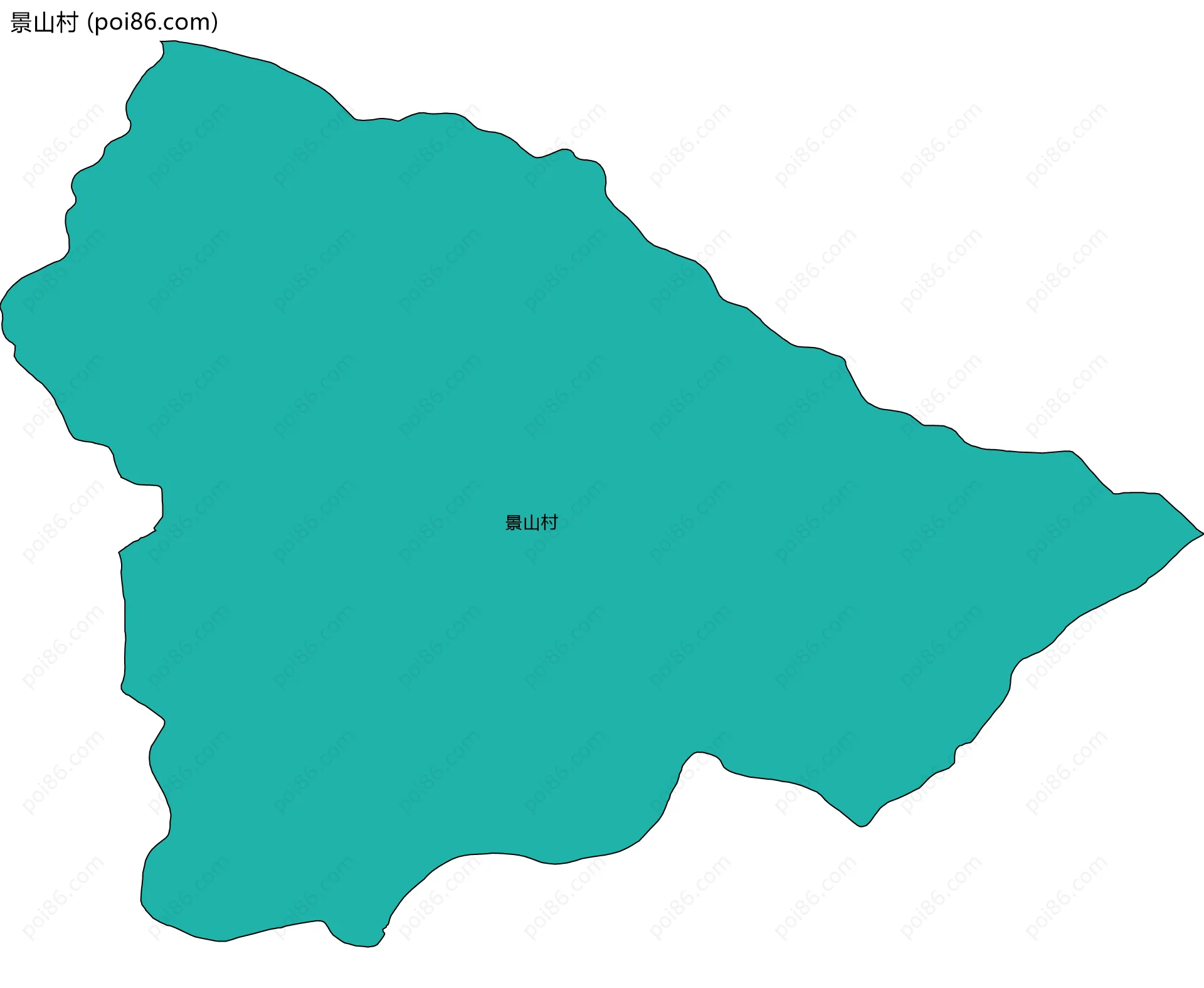 景山村边界地图