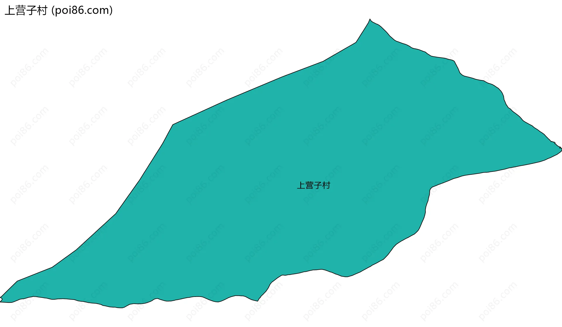 上营子村边界地图