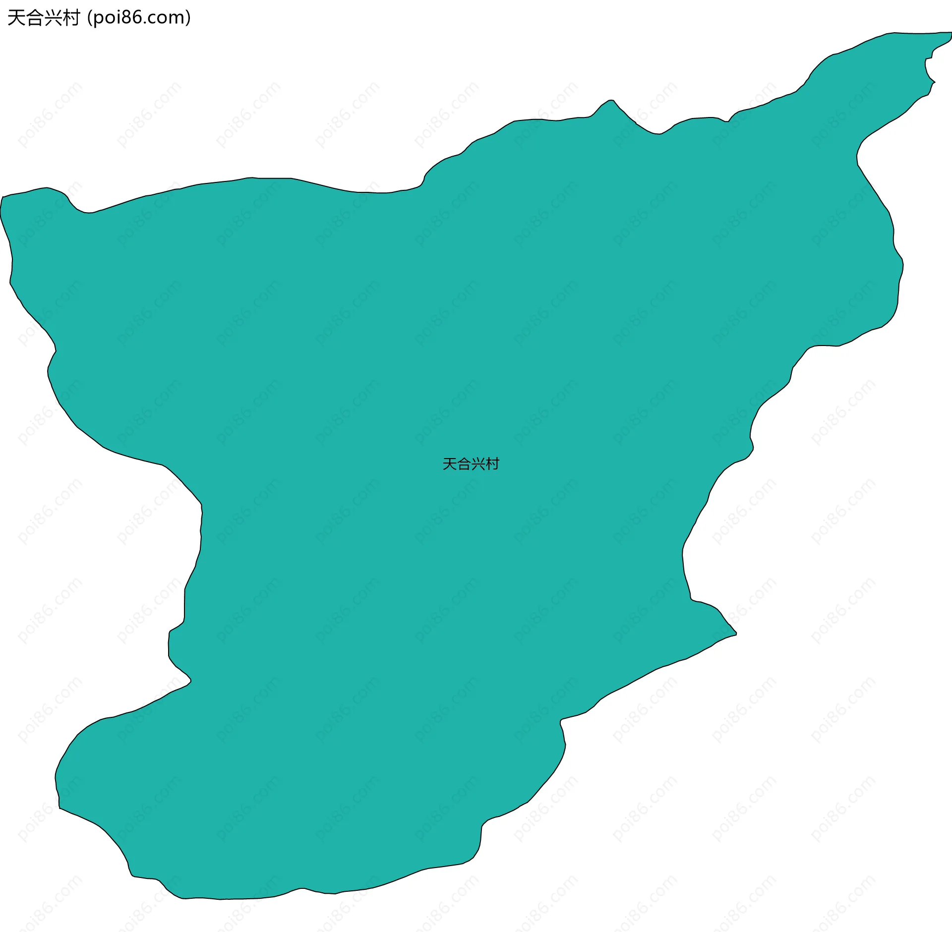 天合兴村边界地图
