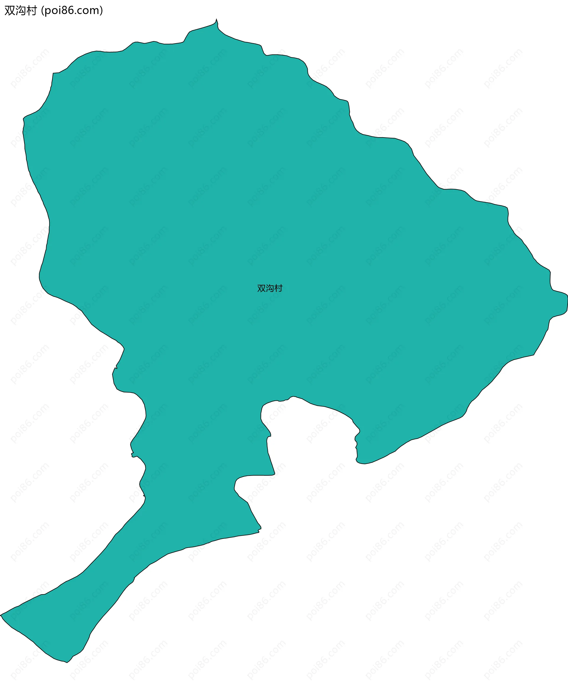 双沟村边界地图