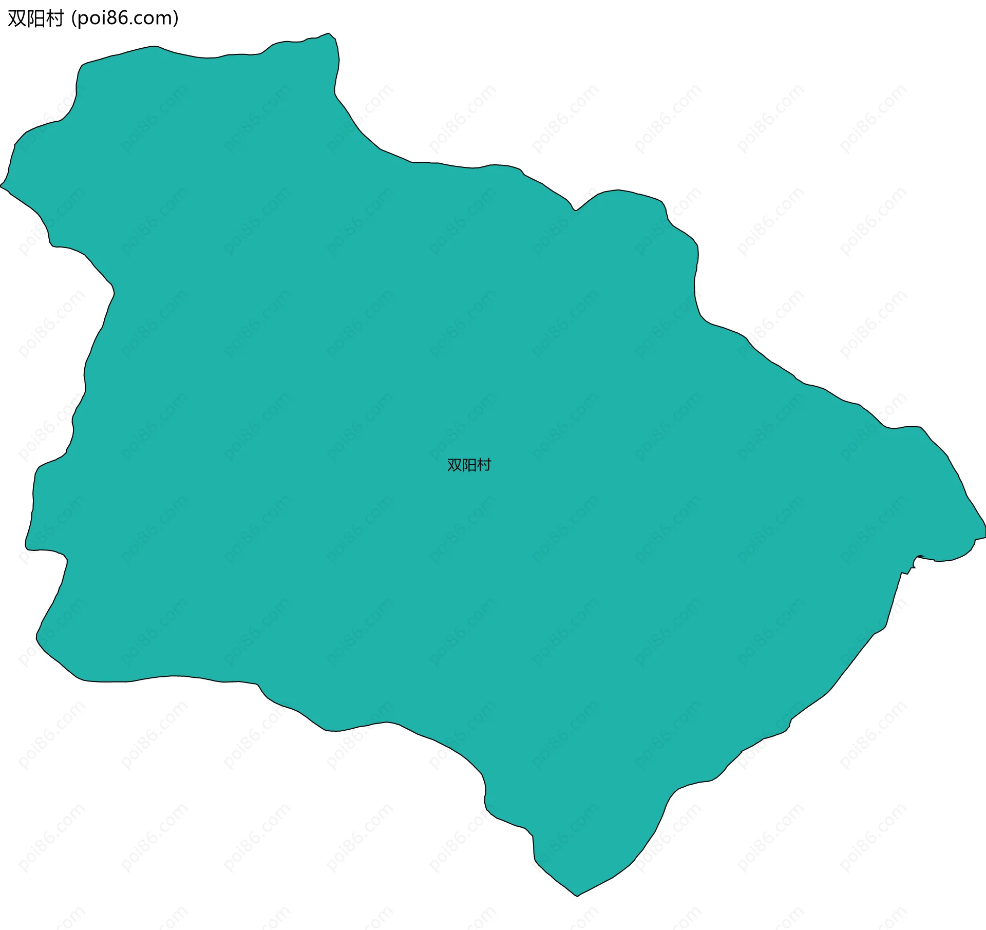 双阳村边界地图