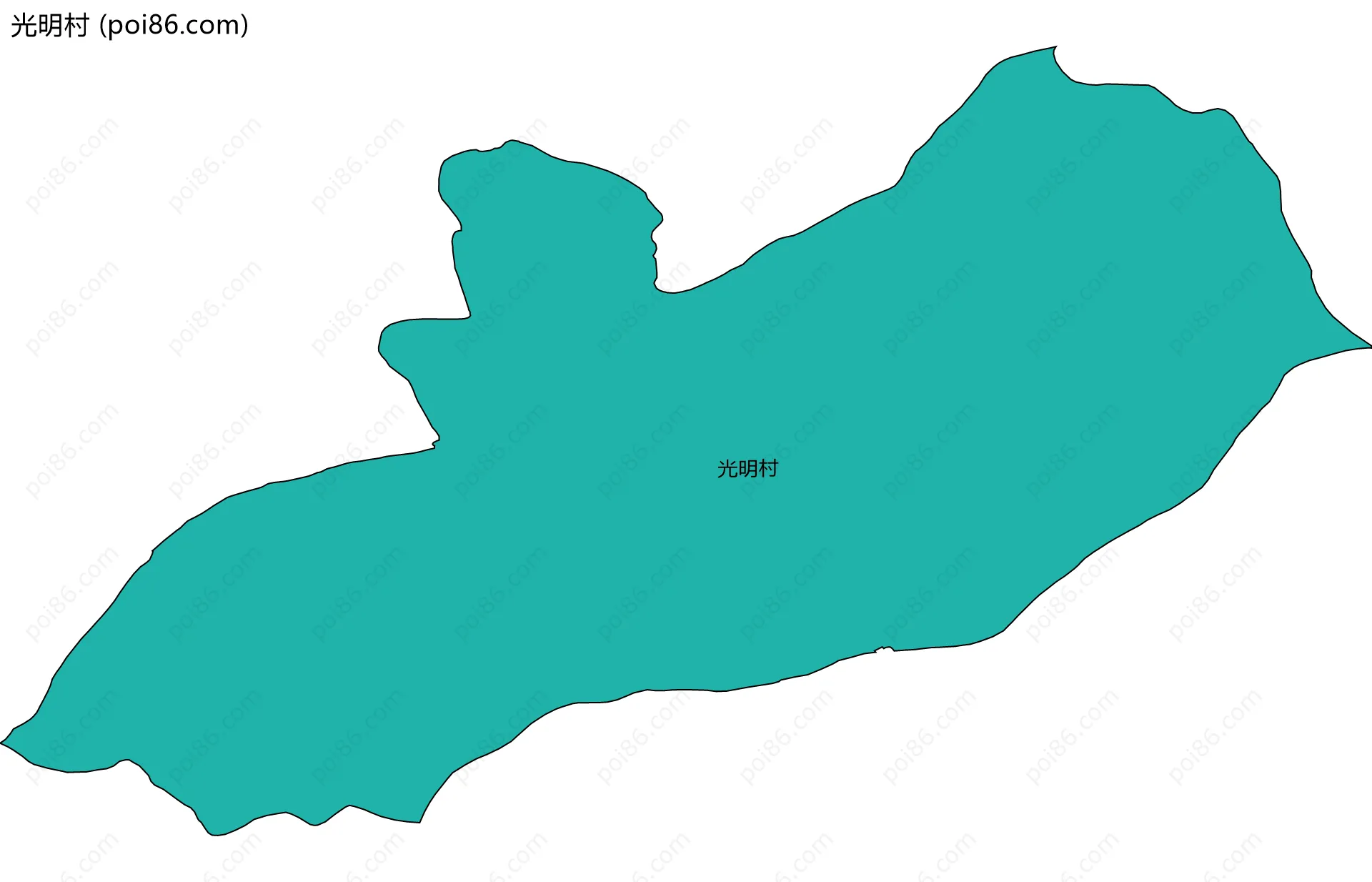 光明村边界地图
