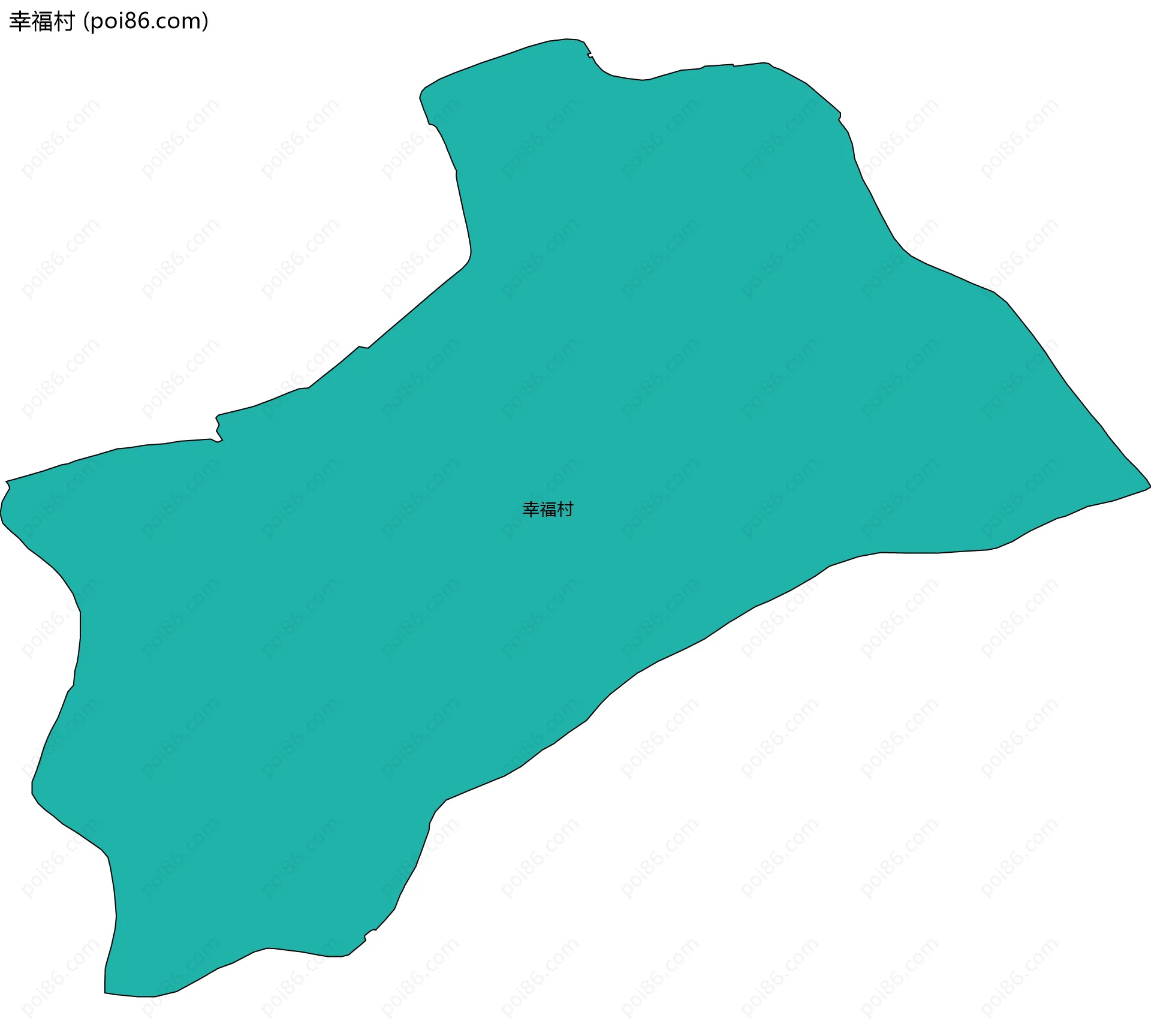 幸福村边界地图