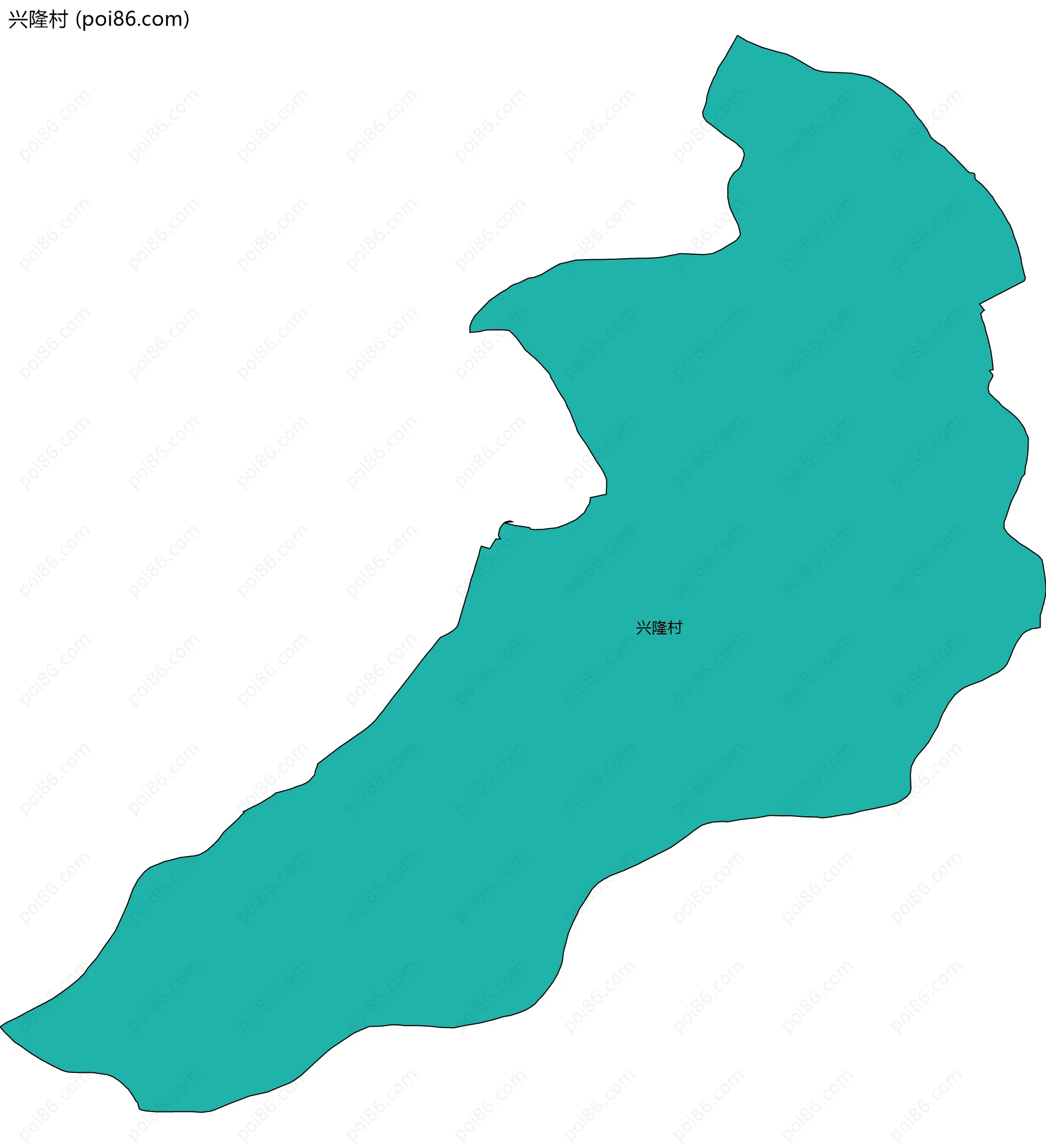 兴隆村边界地图