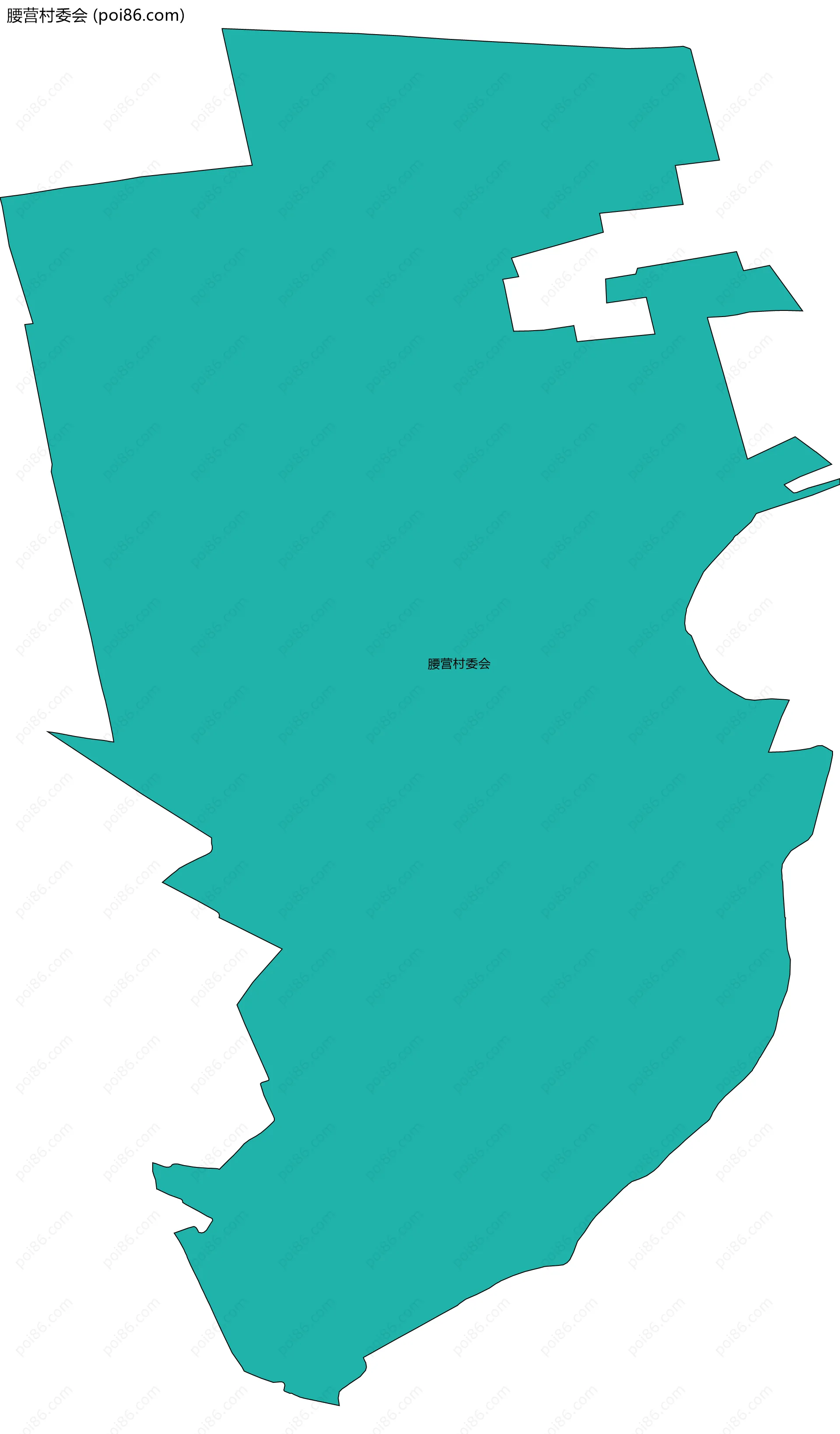 腰营村委会边界地图