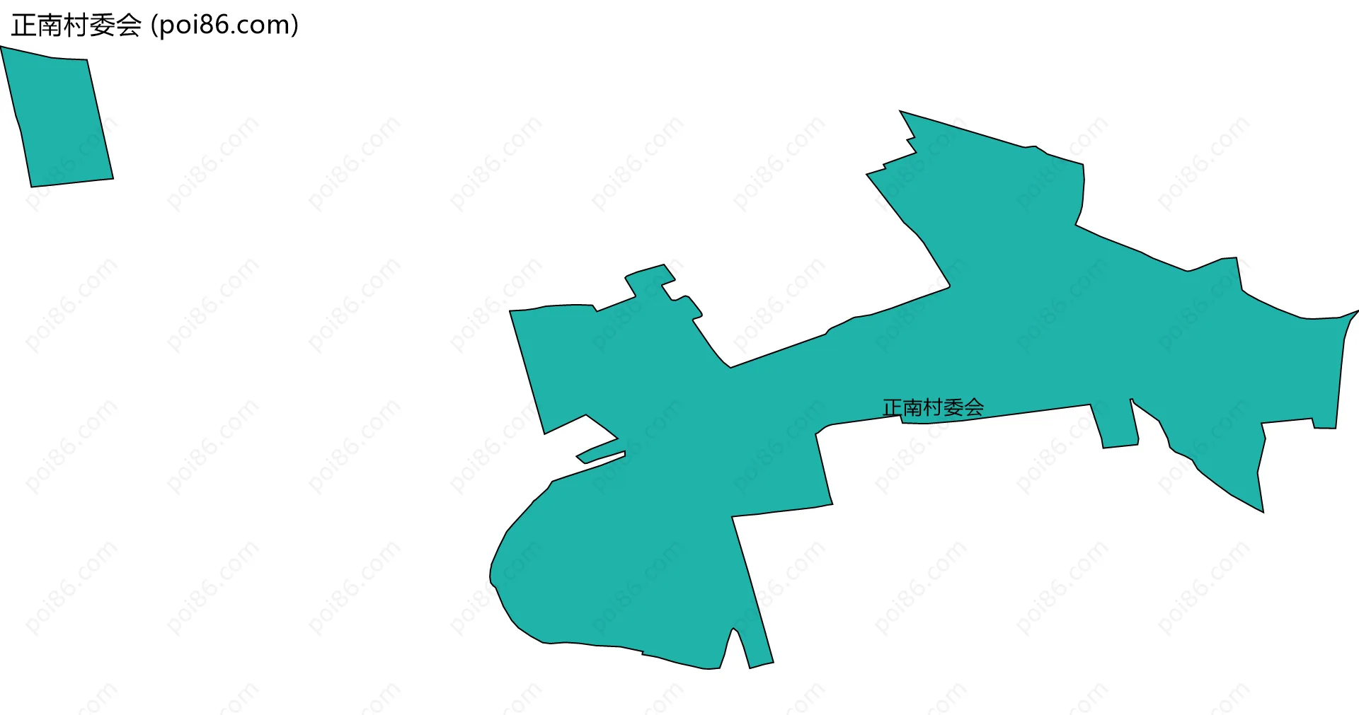 正南村委会边界地图