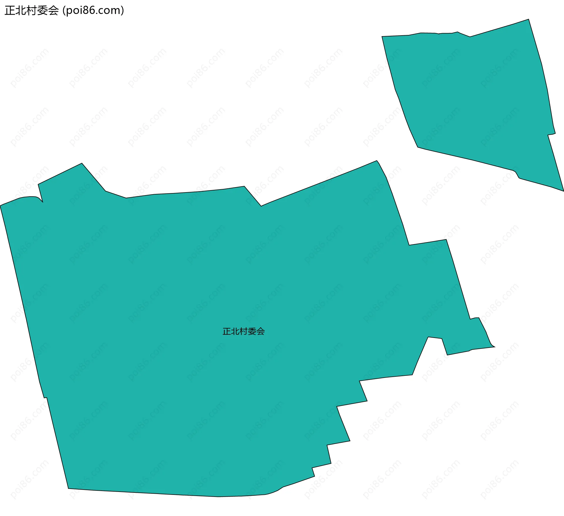 正北村委会边界地图