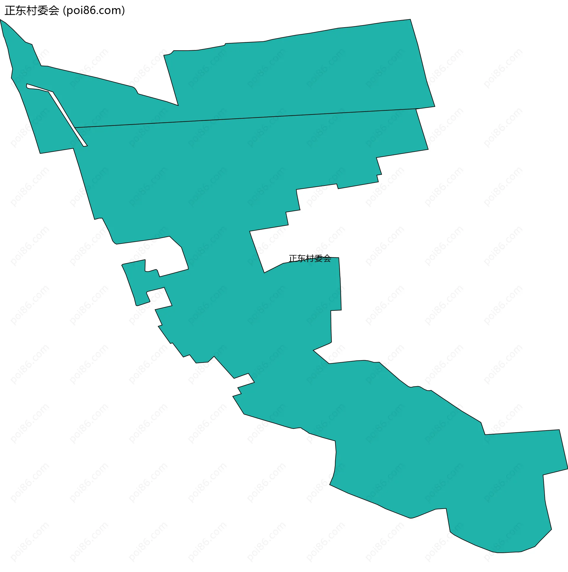 正东村委会边界地图