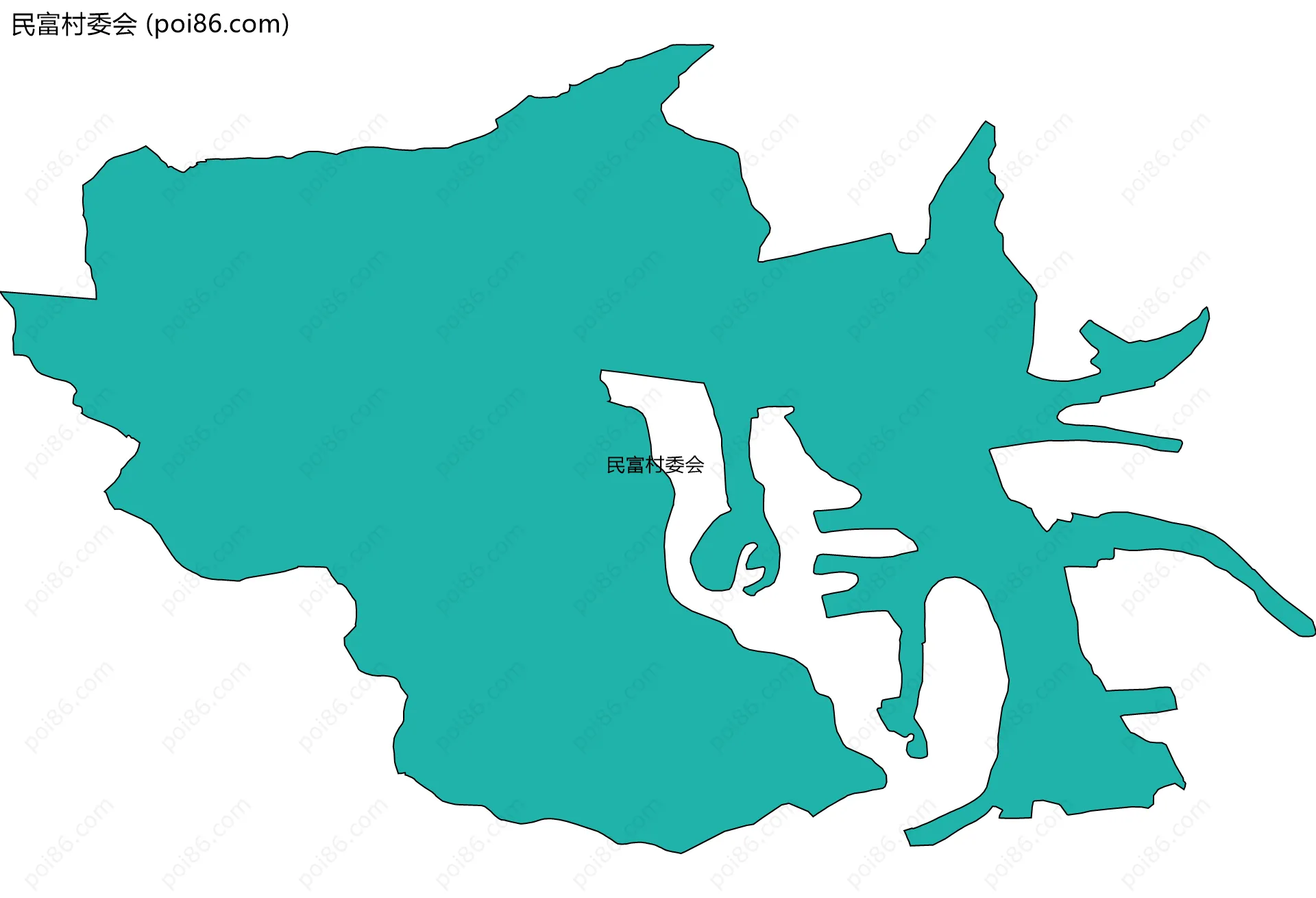民富村委会边界地图
