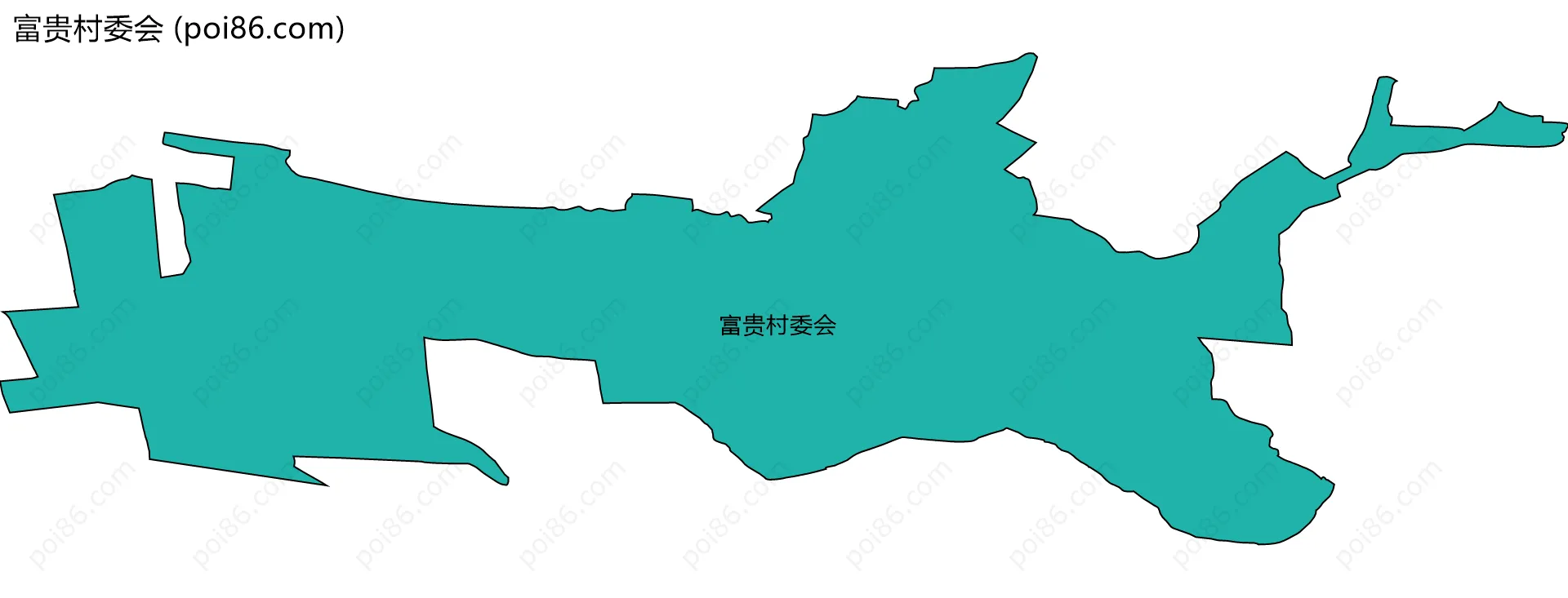 富贵村委会边界地图