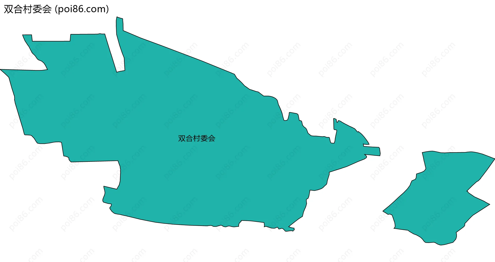 双合村委会边界地图