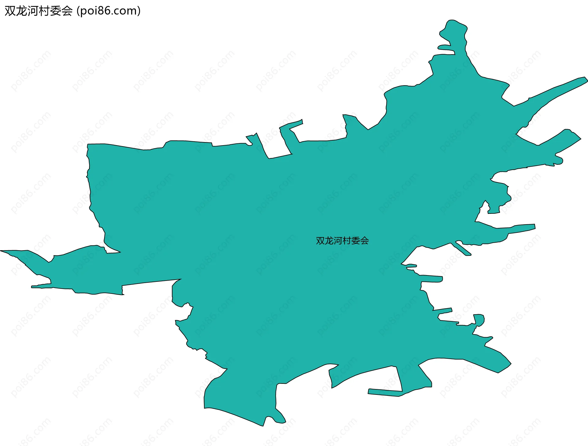 双龙河村委会边界地图