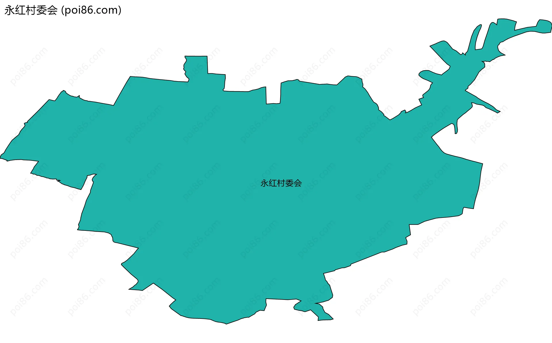 永红村委会边界地图